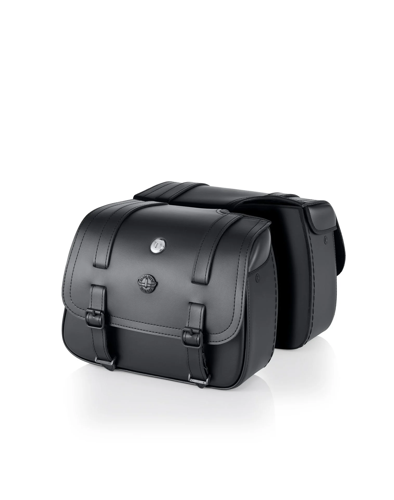 14L - Viper Medium Shock Cutout Harley Nightster RH975/S Leather Motorcycle Saddlebags