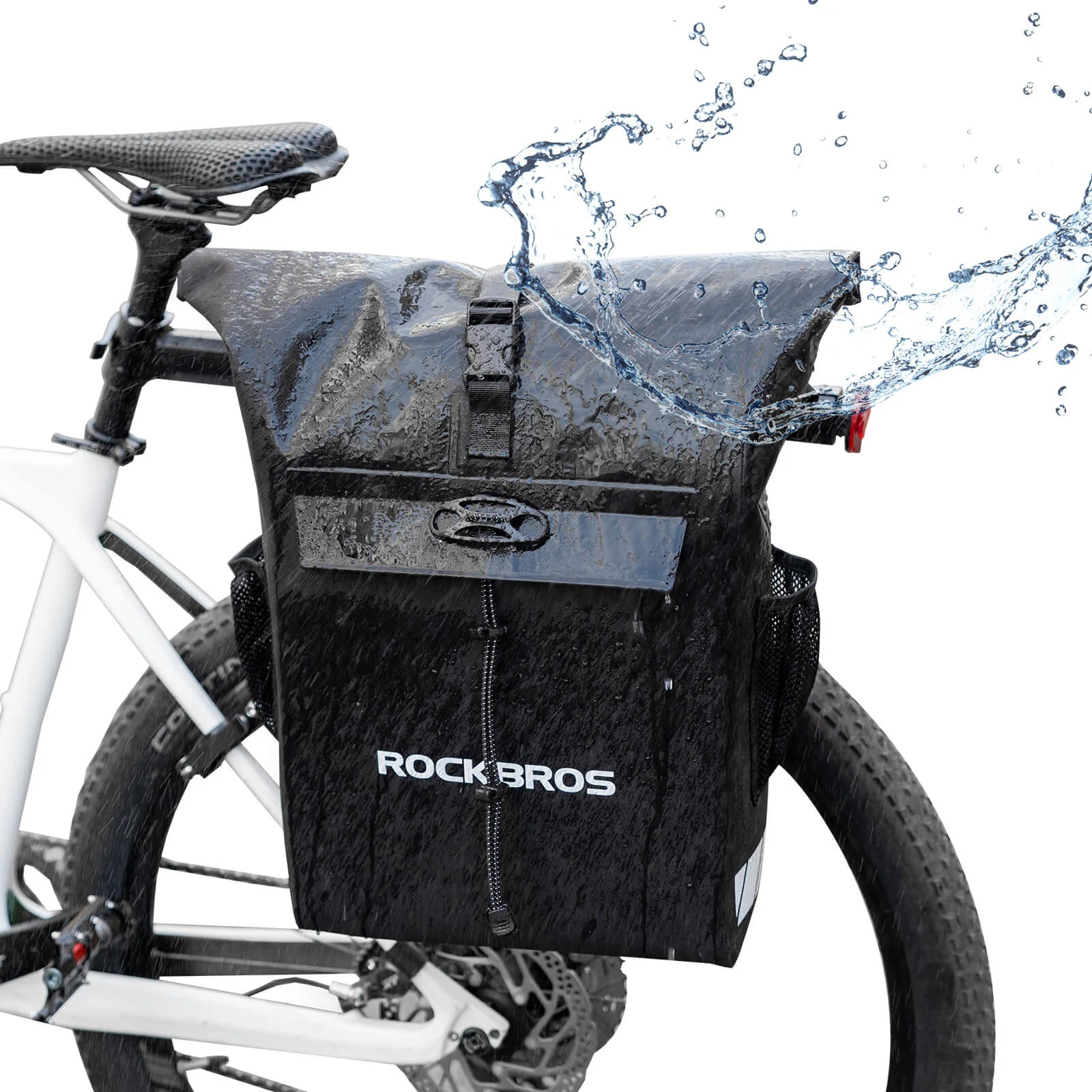 2-in-1 Bicycle Rear Rack Bag Backpack - 18L