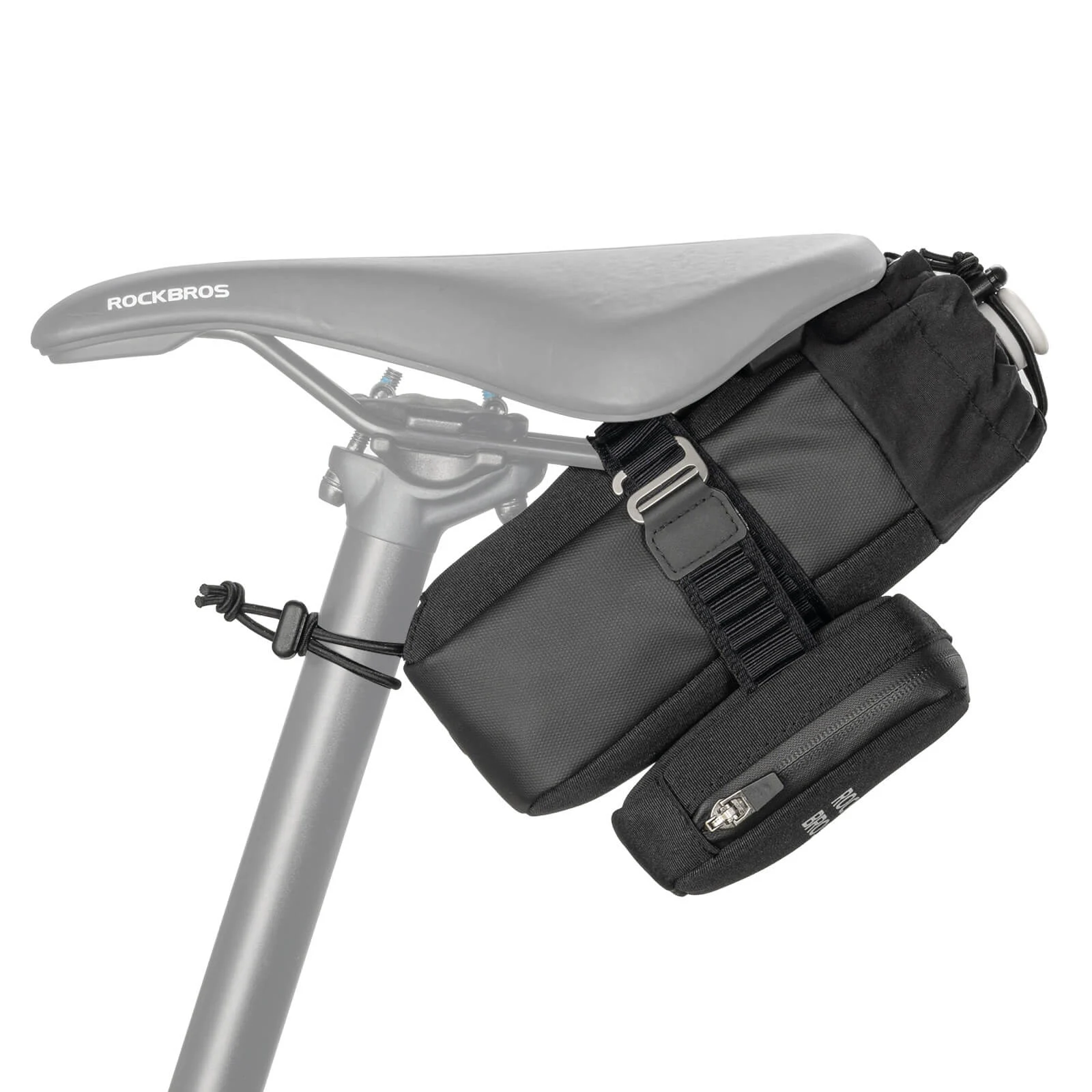 2 In 1 Bike Saddle Bag With Bottle Bag