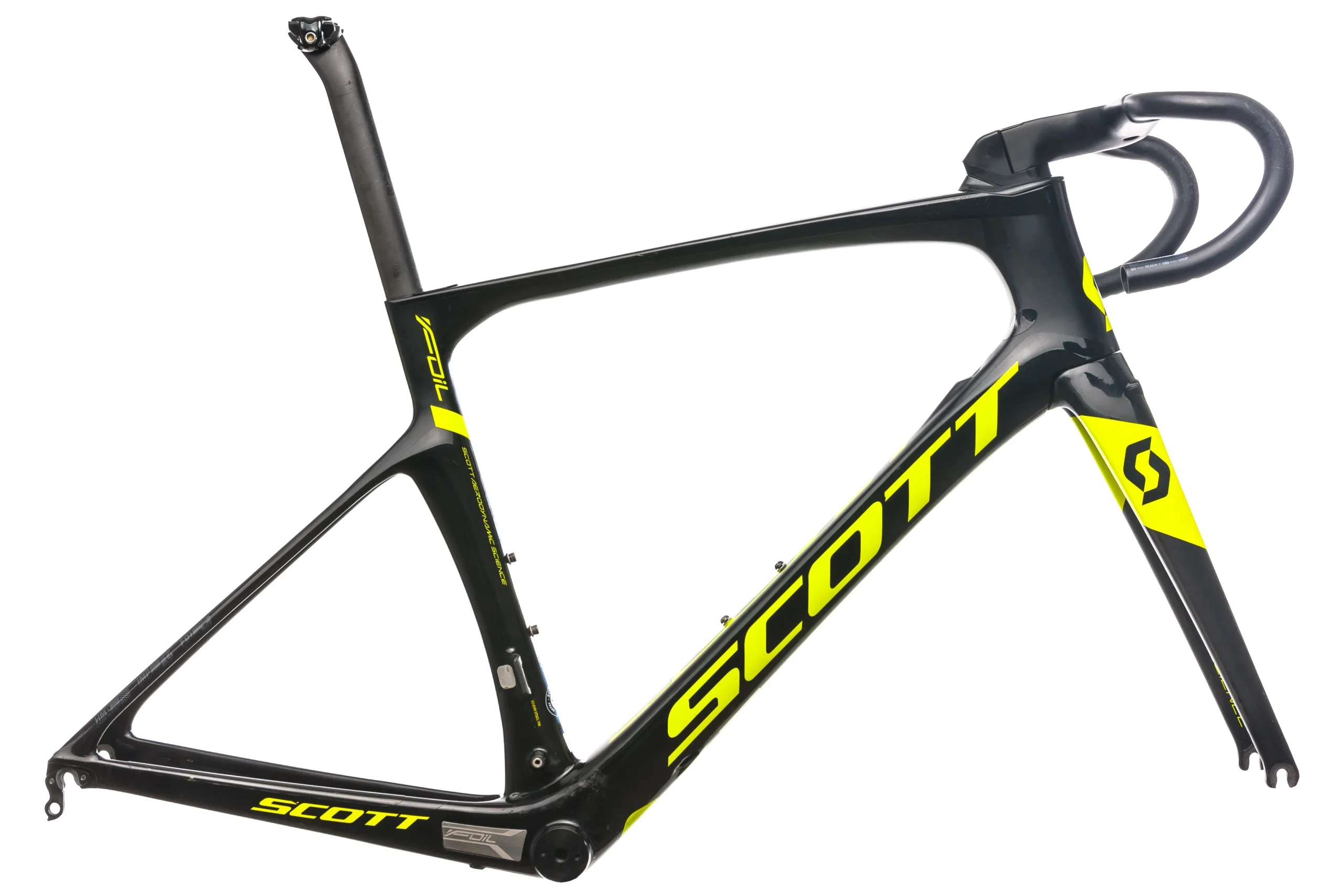 2018 Scott Foil RC Road Frame Set Medium 54cm Carbon 38cm x 90mm Handlebar Stem