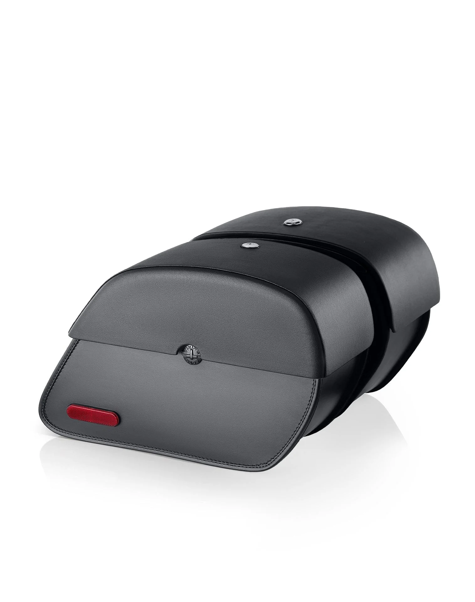 28L - Panzer Medium Quick Mount Leather Saddlebags For Harley Softail Low Rider FXLR