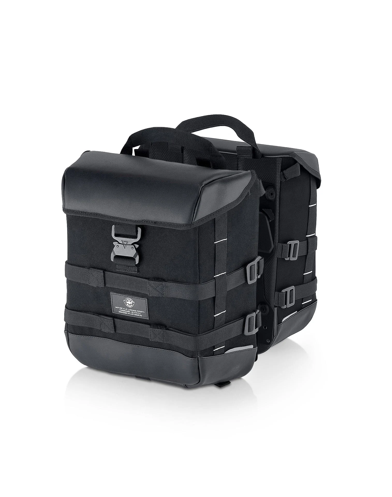 30L - Incognito Quick-Mount Medium Motorcycle Saddlebags for Harley Softail Slim FLSL