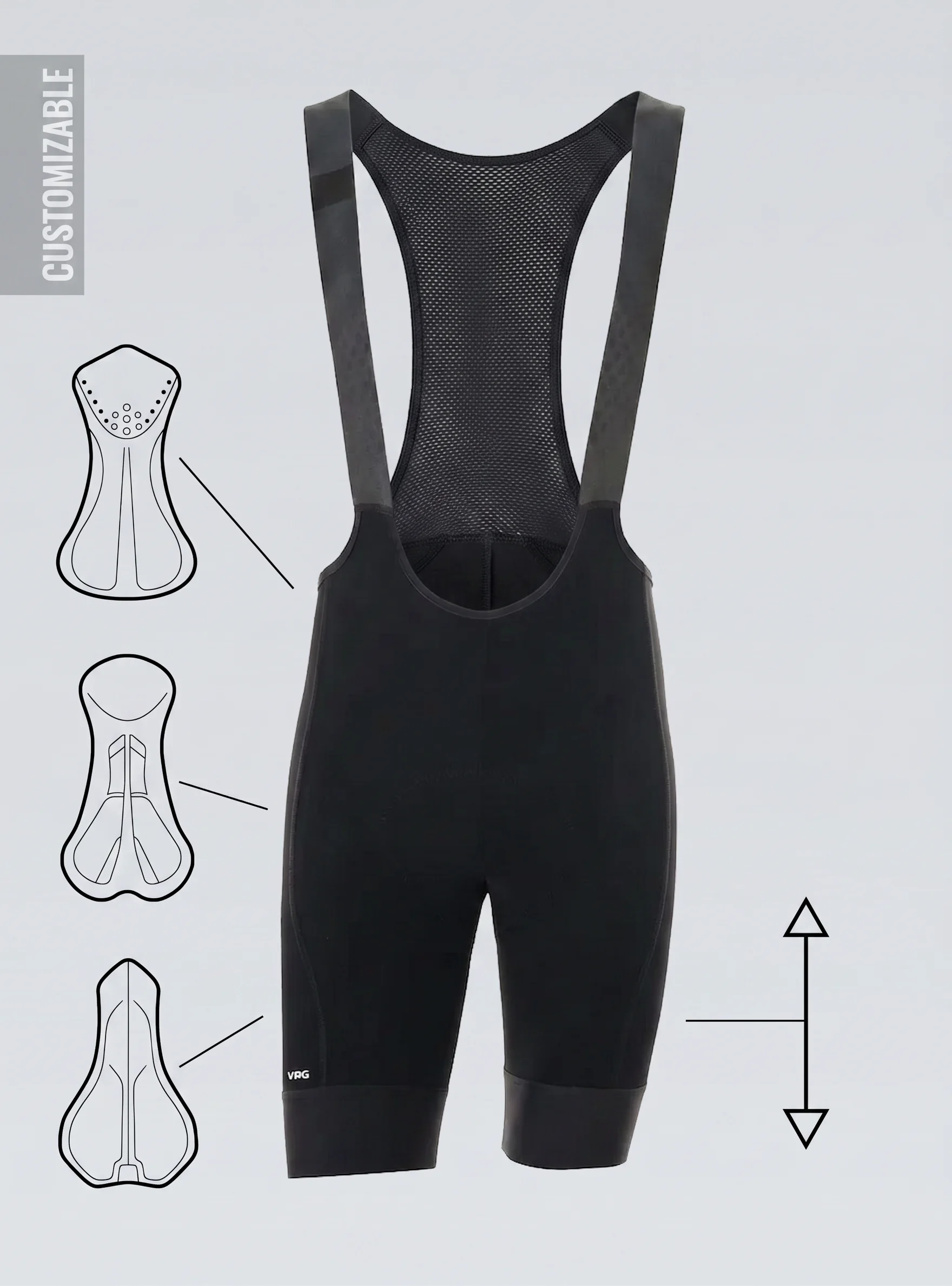 329 MFU CUSTOM VRG BLACK BIB SHORTS - MEN