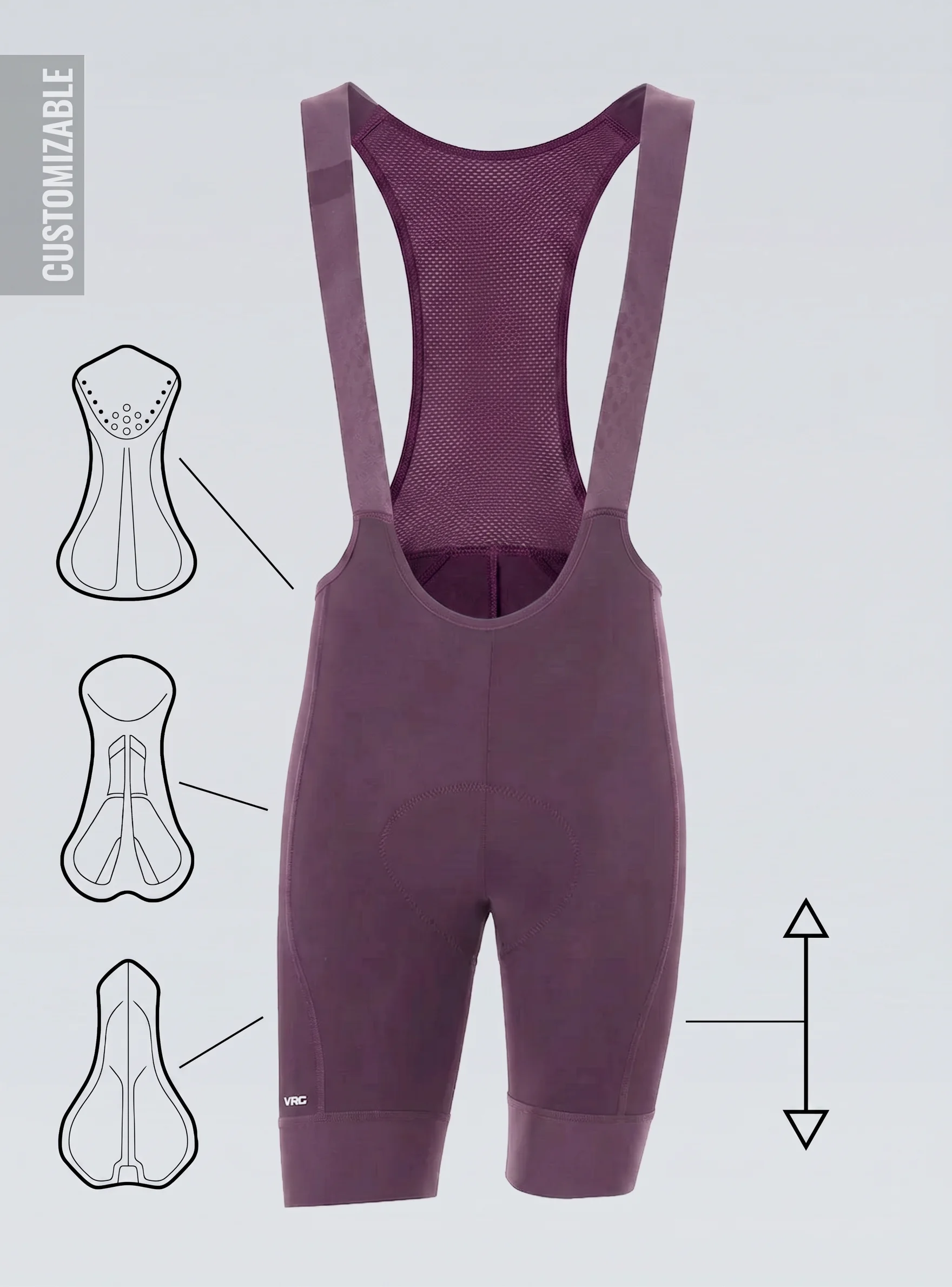 329 MFU CUSTOM VRG GRAPE BIB SHORTS - MEN