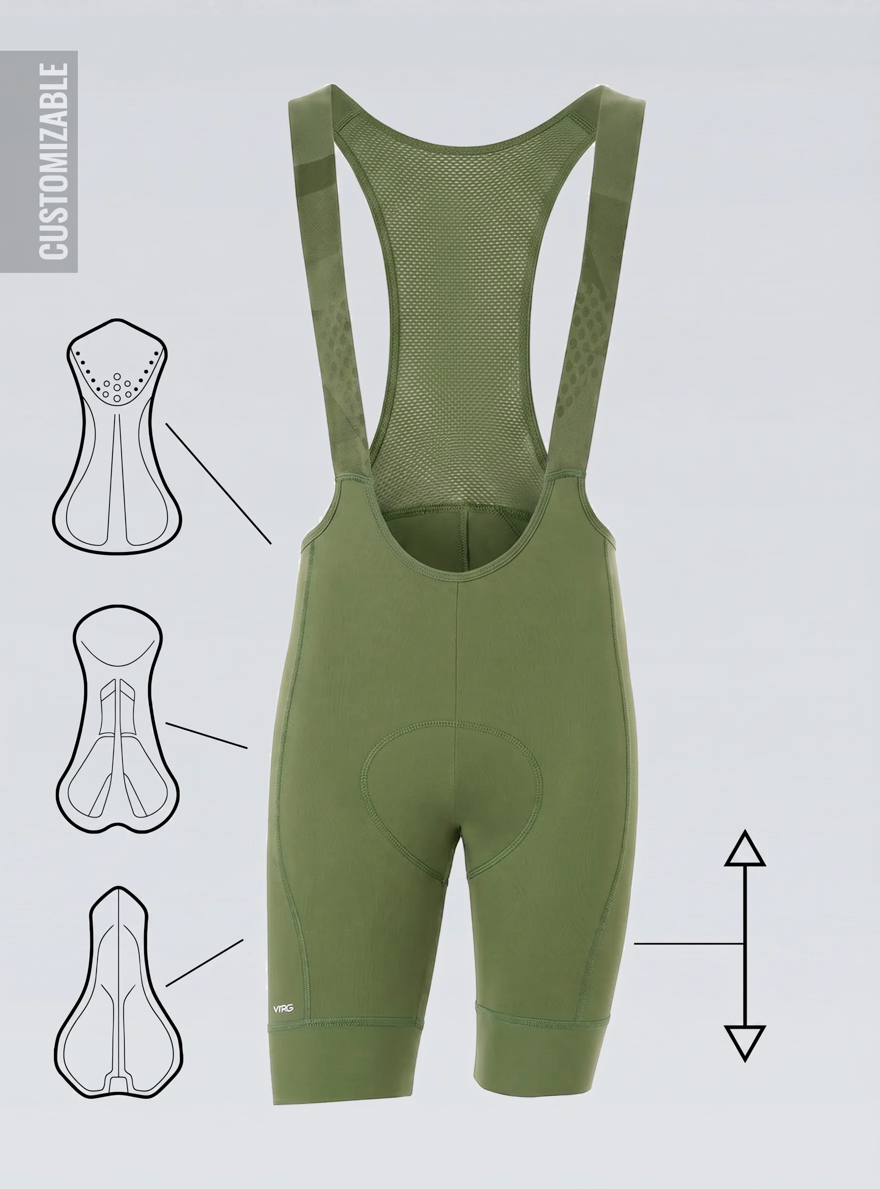 329 MFU CUSTOM VRG THYME BIB SHORTS - MEN