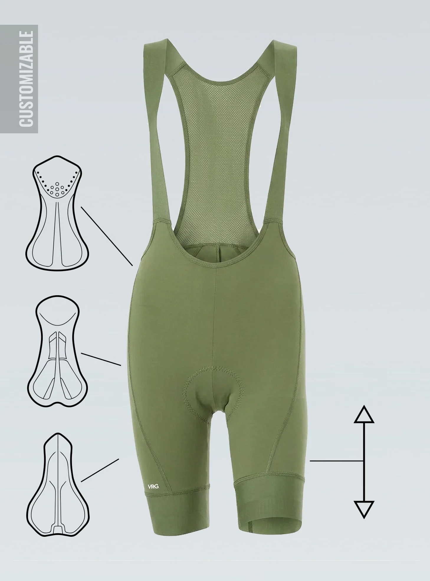 329 MFU CUSTOM VRG THYME BIB SHORTS - WOMEN