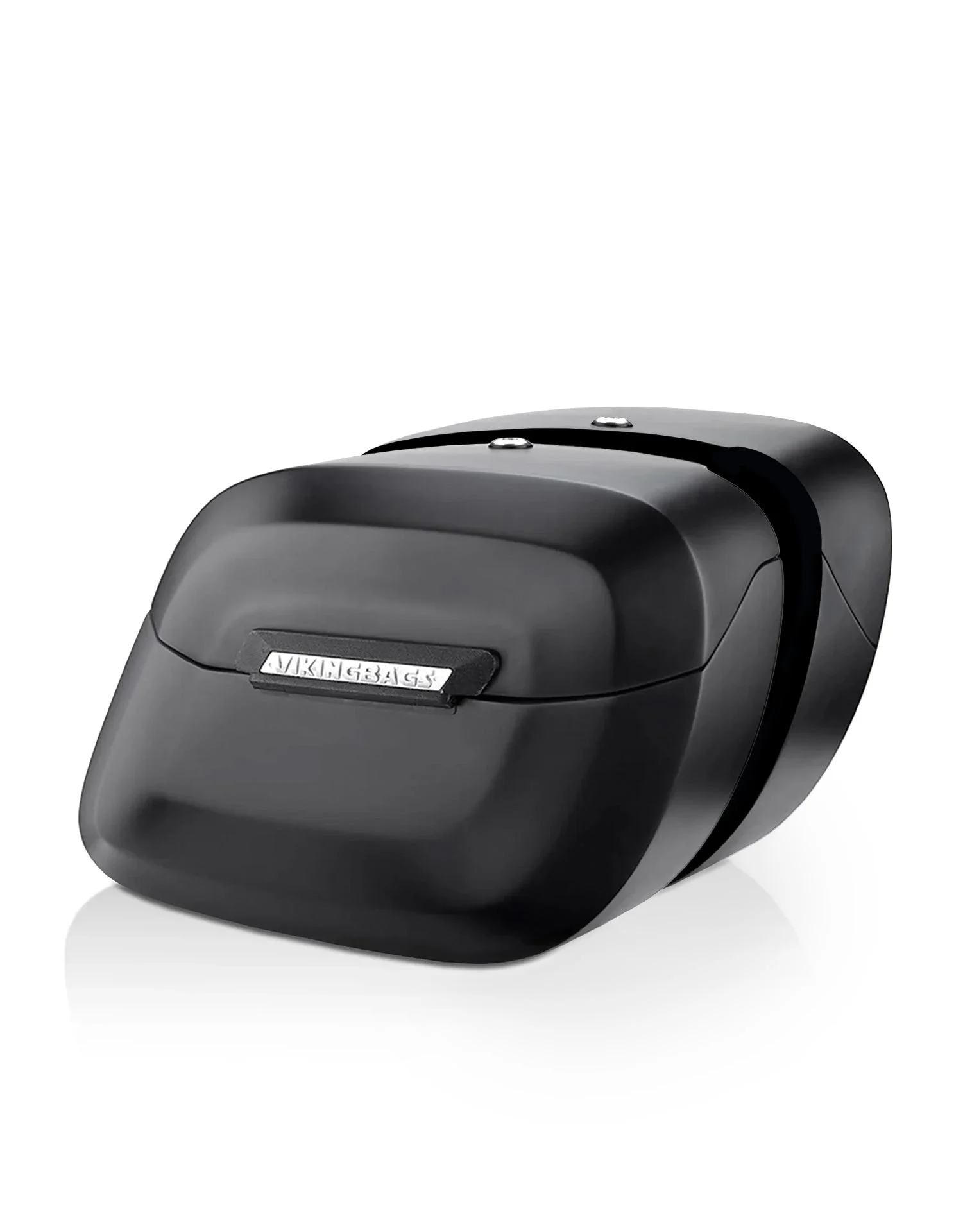 36L - Lamellar Raven Extra Large Honda Magna 750 VF750C Shock Cutout Matte Motorcycle Hard Saddlebags