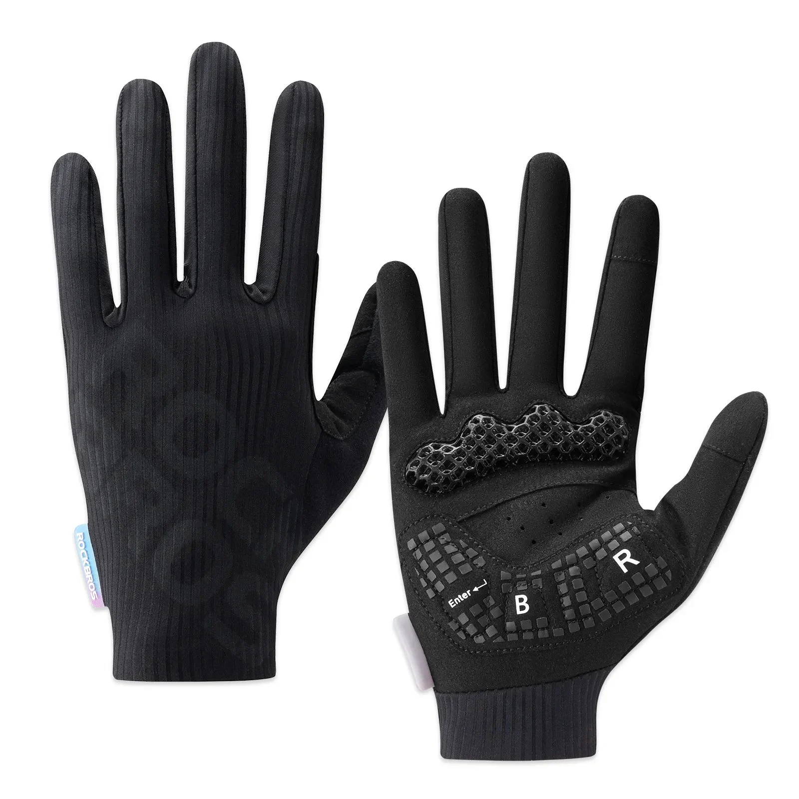 3D Full Finger Cycling Gloves Touchscreen Breathable S405