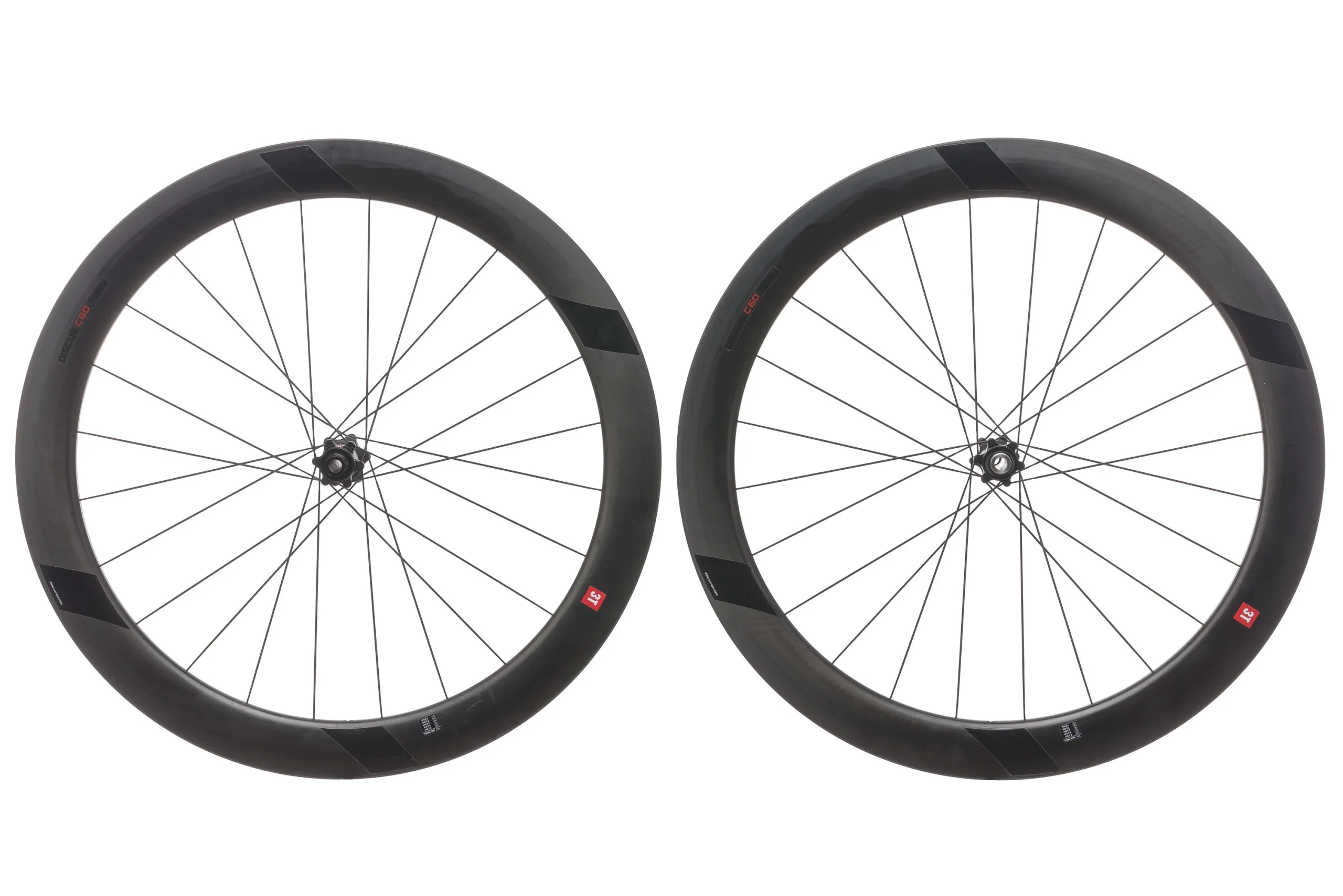 3T Discus C60 Team Stealth Carbon Clincher 700c Wheelset