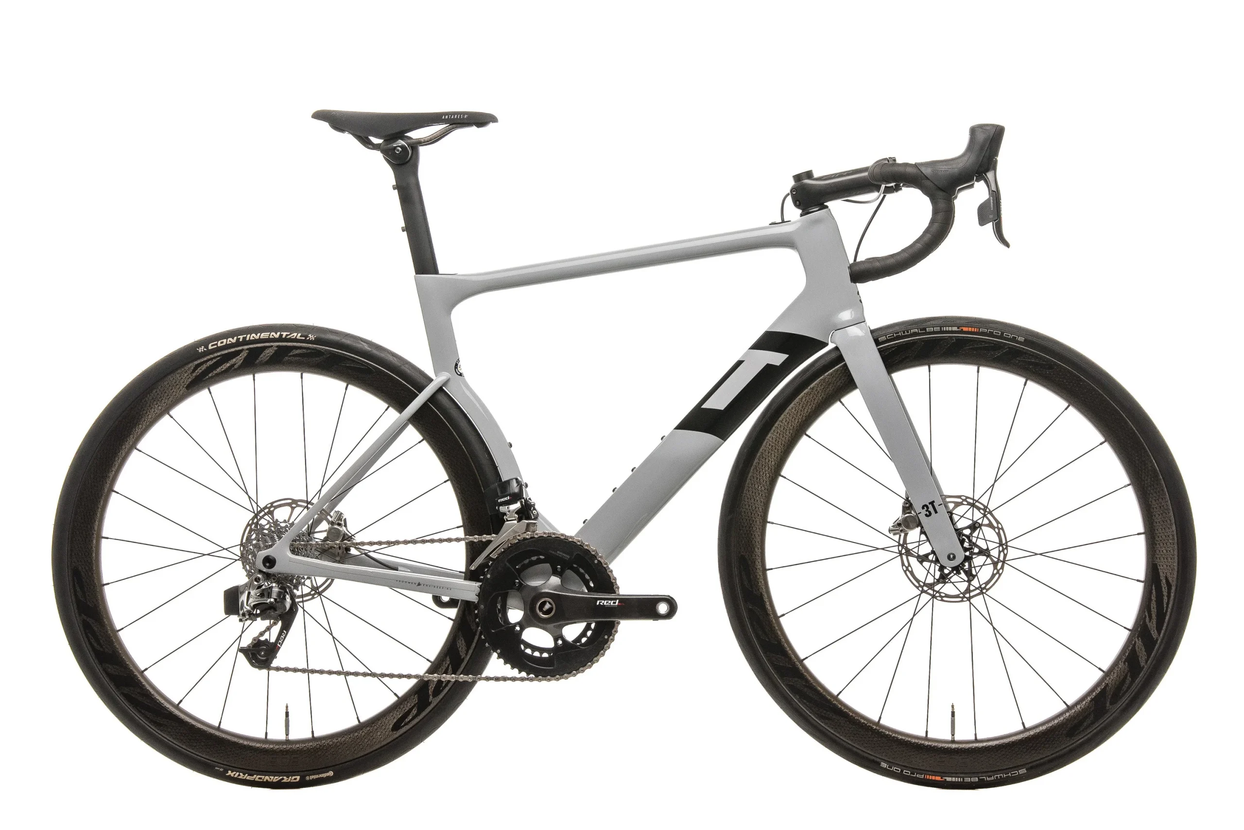 3T Strada Due Team Red eTap Road Bike - 2018, Large