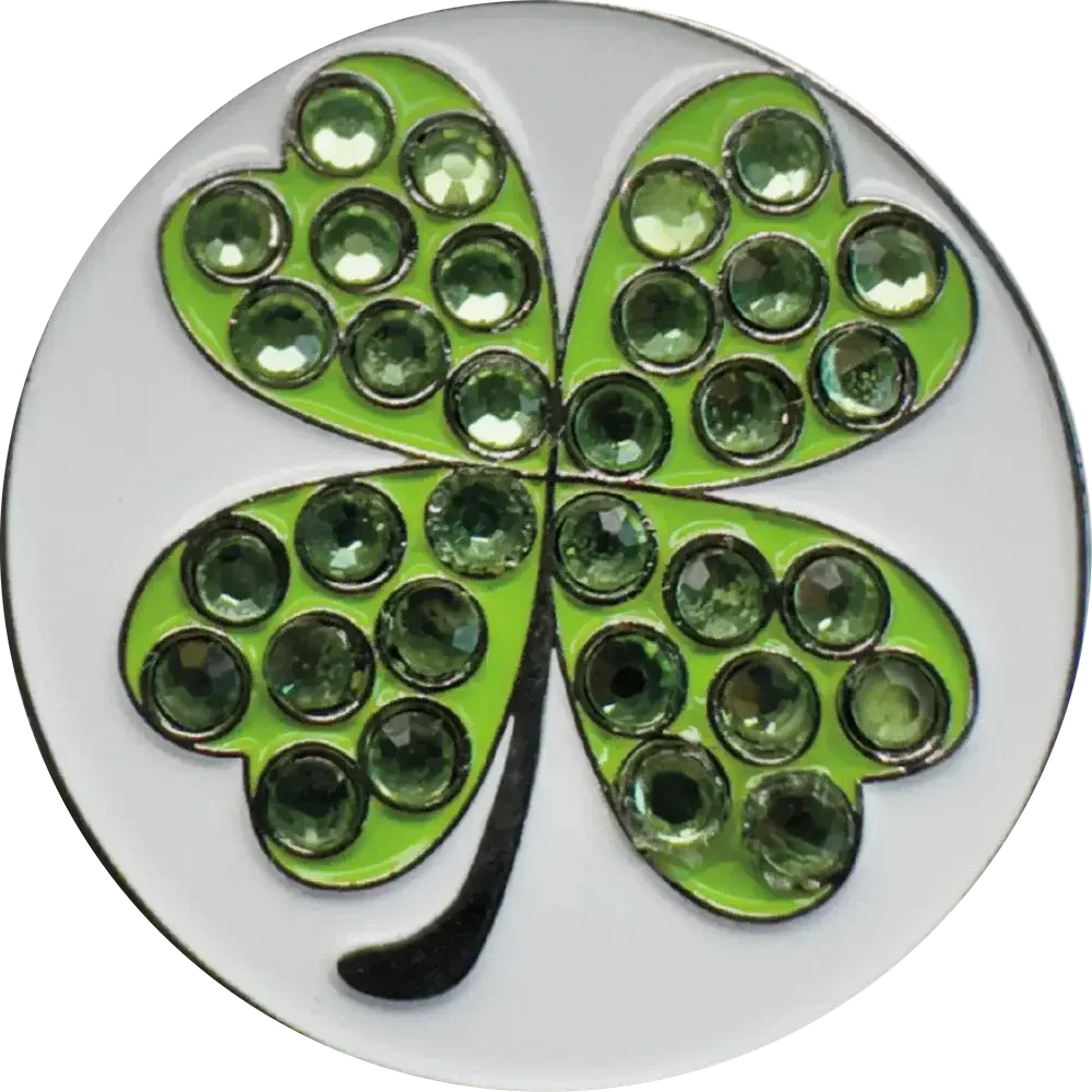 4 Leaf Clover Bling | Magnetic Hat Pin