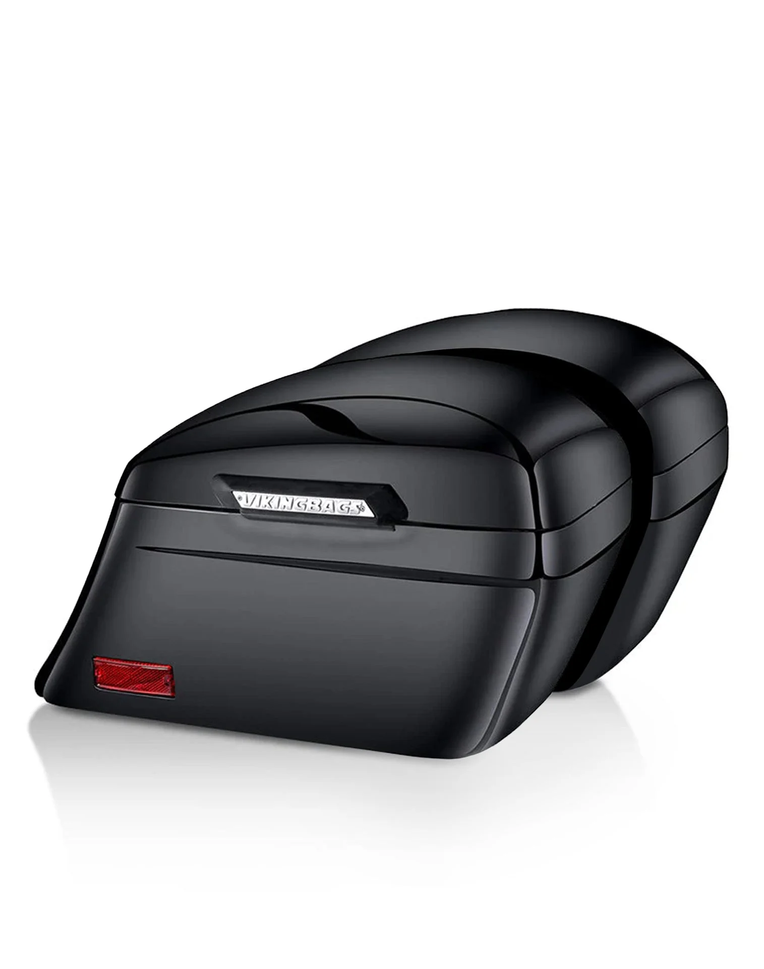 44L - Lamellar Stallion Extra Large Painted Motorcycle Hard Saddlebags for Harley Softail Fat Boy Lo FLSTFB