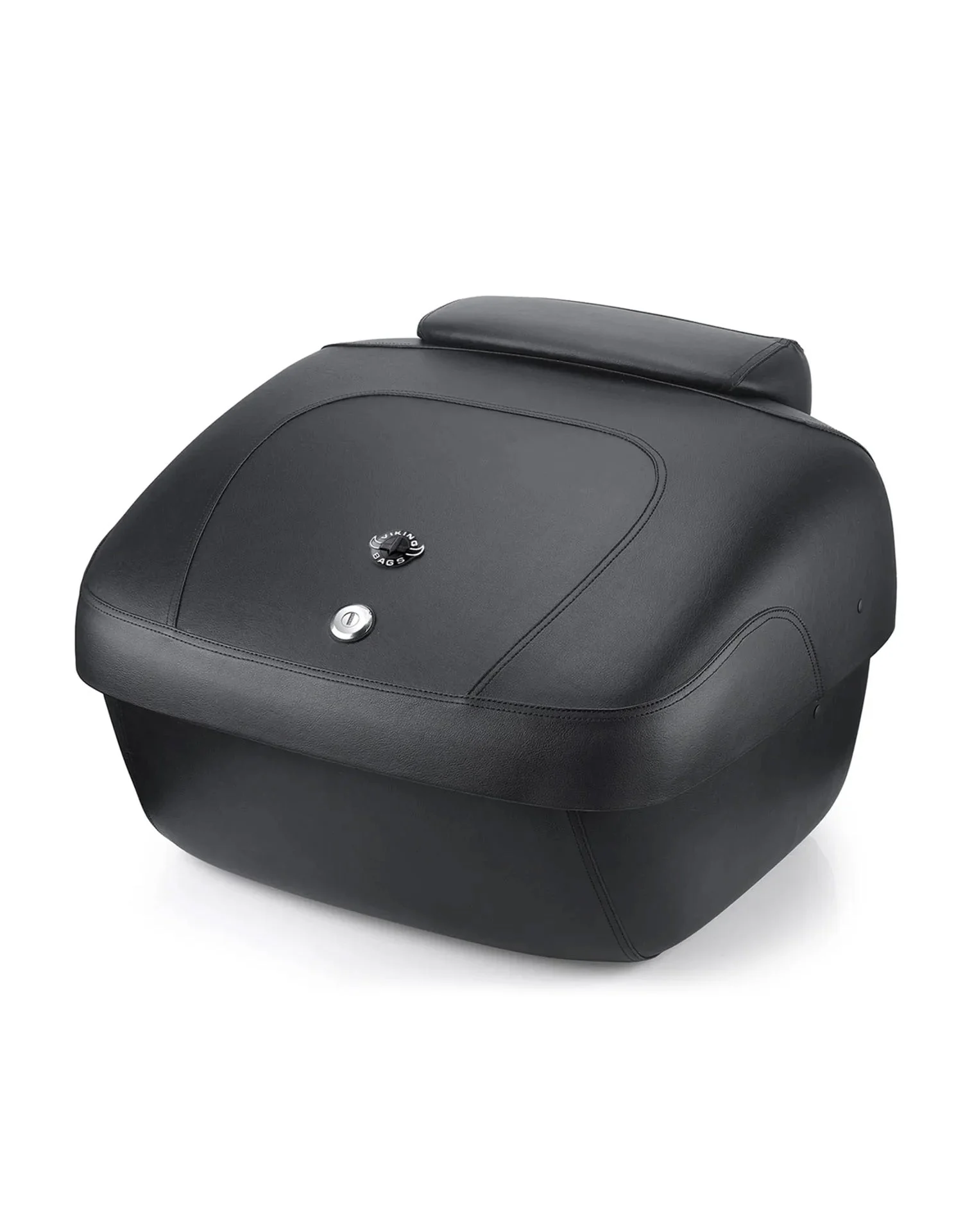 44L - Premium Extra Large Triumph Leather Wrapped Hard Motorcycle Trunk