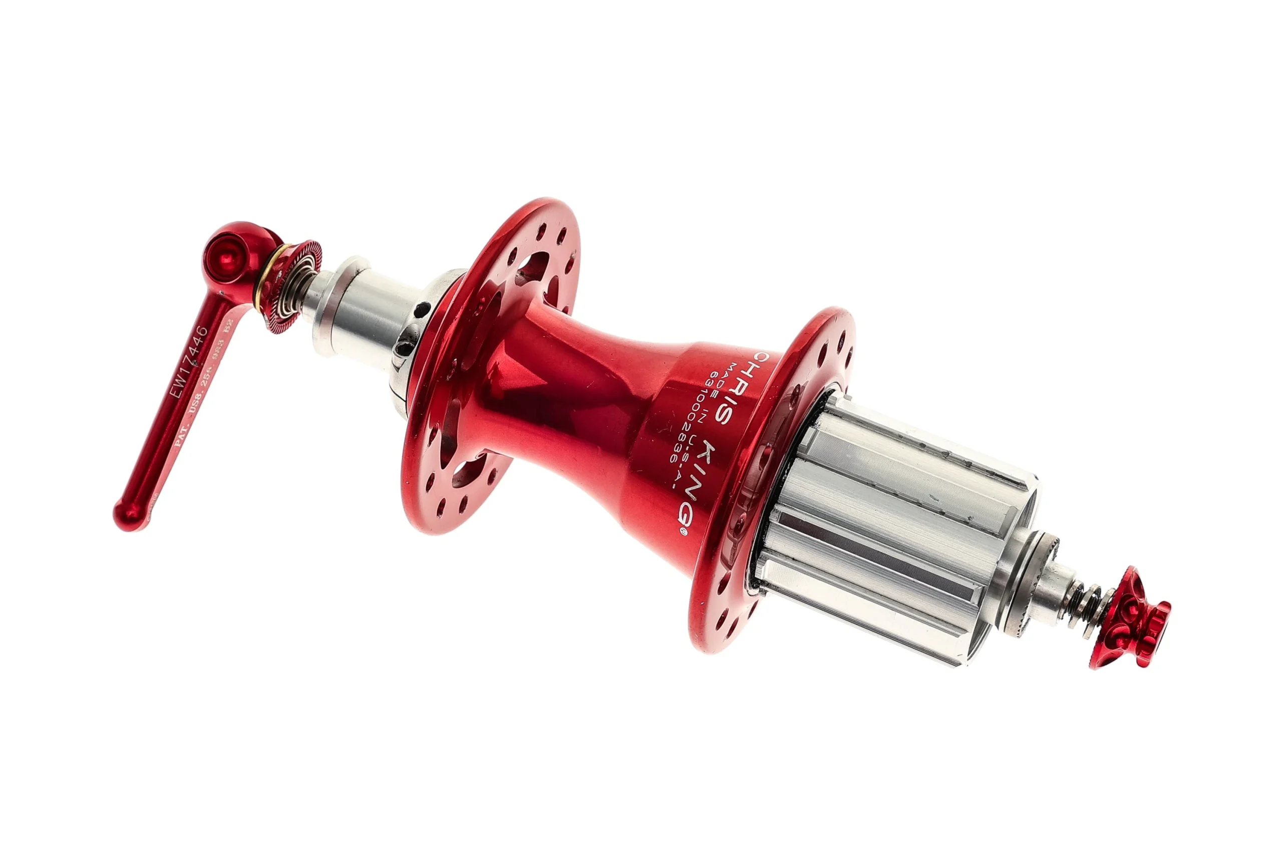 Chris King R45 Rear Hub Shimano 10/11 Speed 10x130 QR 28H Rim Brake Anodized Red