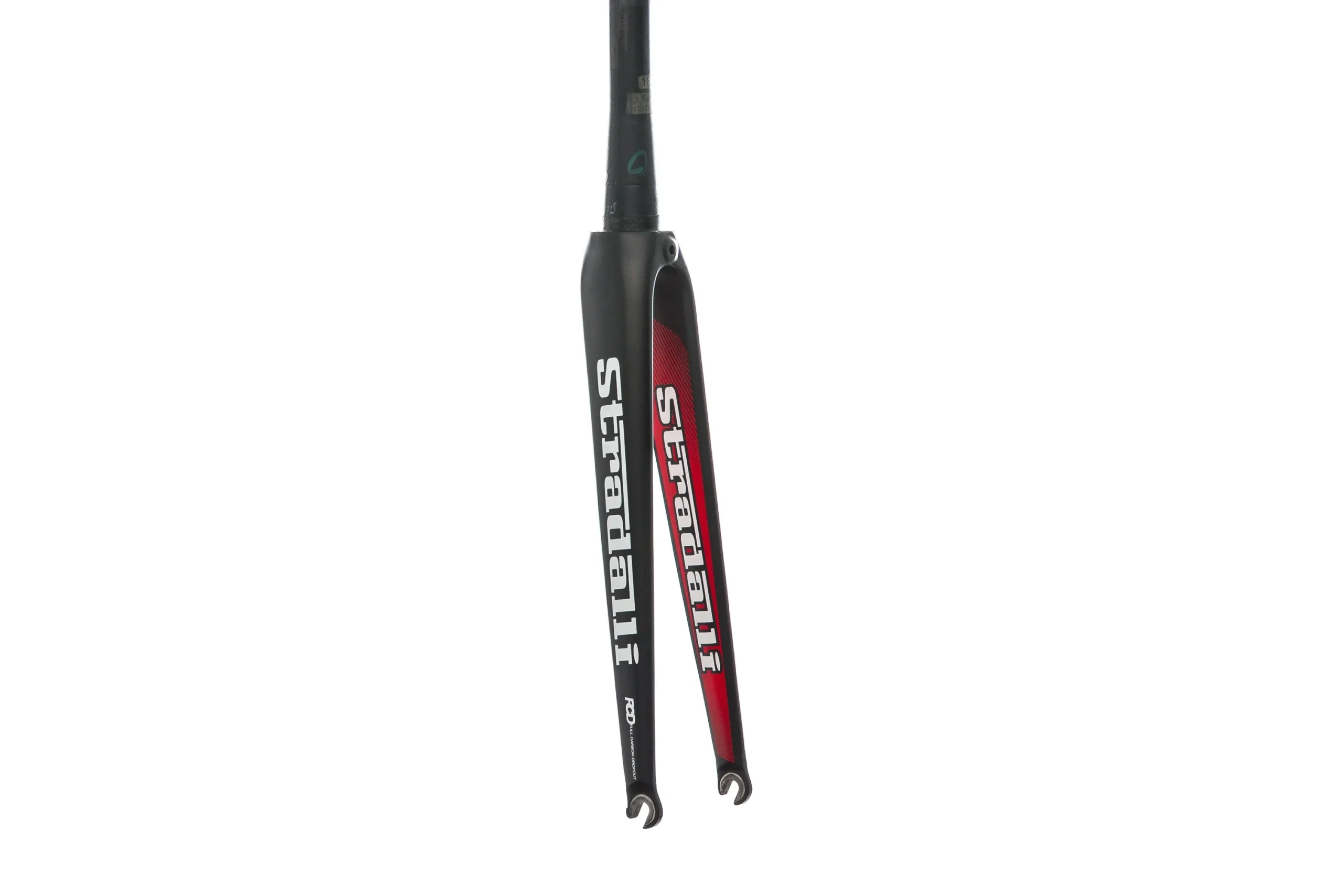 Stradalli Carbon Road Fork 700c 9x100mm QR Black Red Tapered Steerer