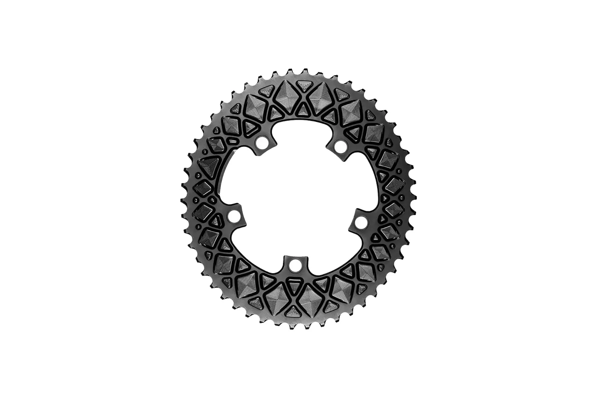 AbsoluteBlack Oval 2x Chainring for Shimano 110x5 BCD