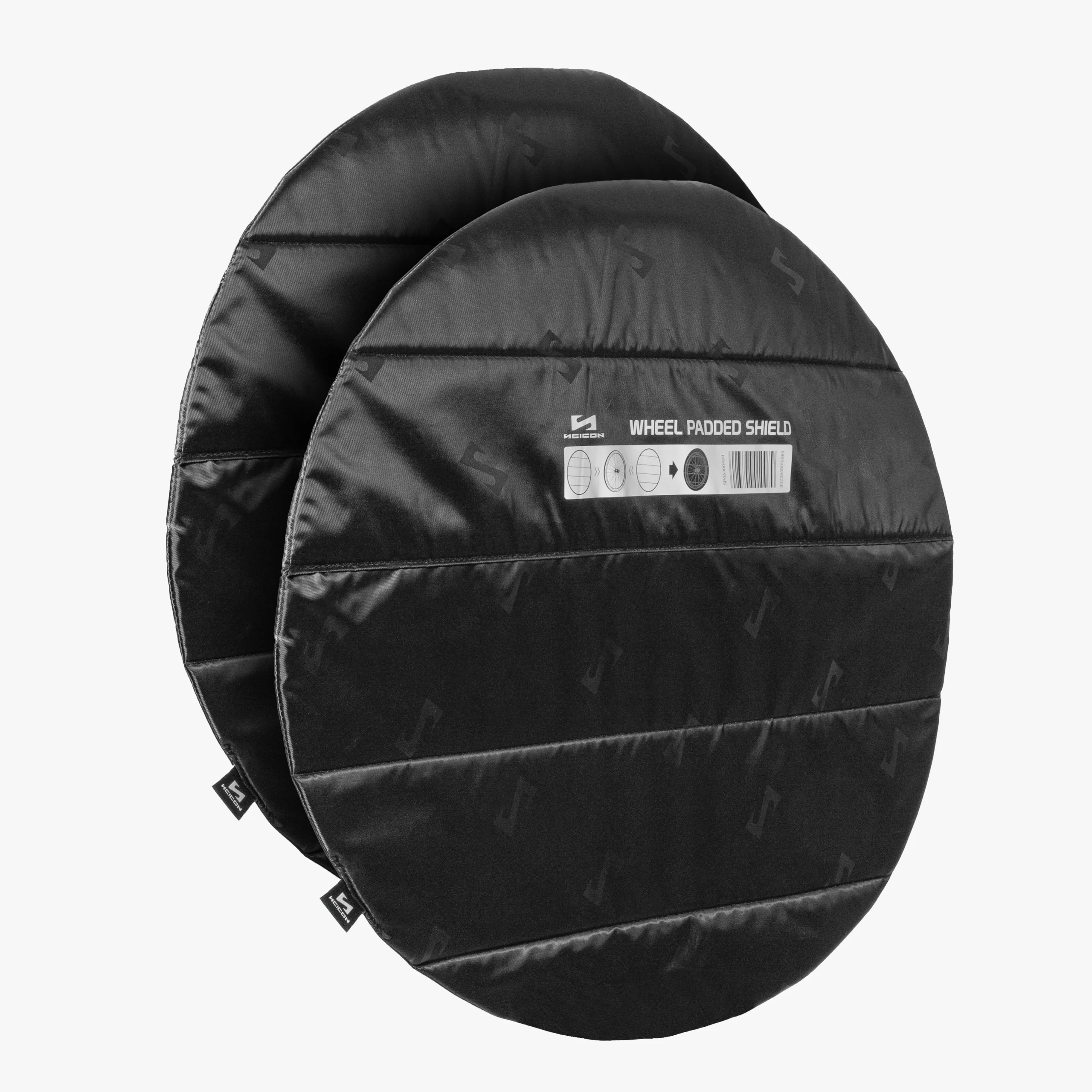Acolchado circular protege las ruedas de la bicicleta