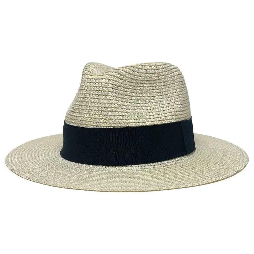 Afternoon | Mens Cream Fedora Straw Hat