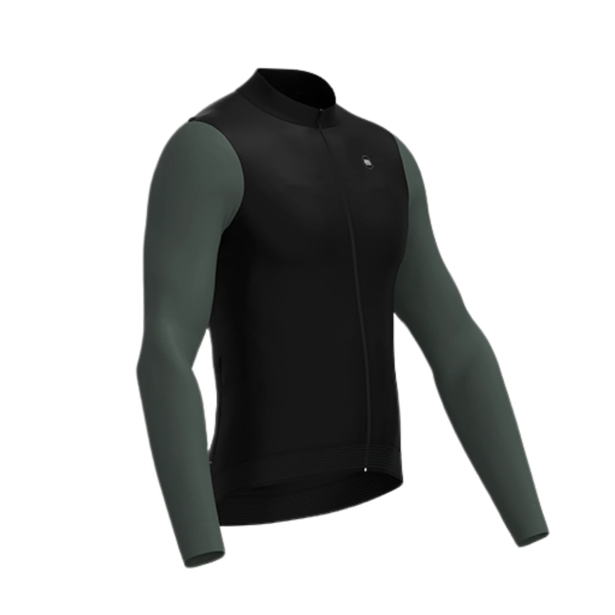 Alitios Men's Black/Moss Long Sleeve Vertos Jersey