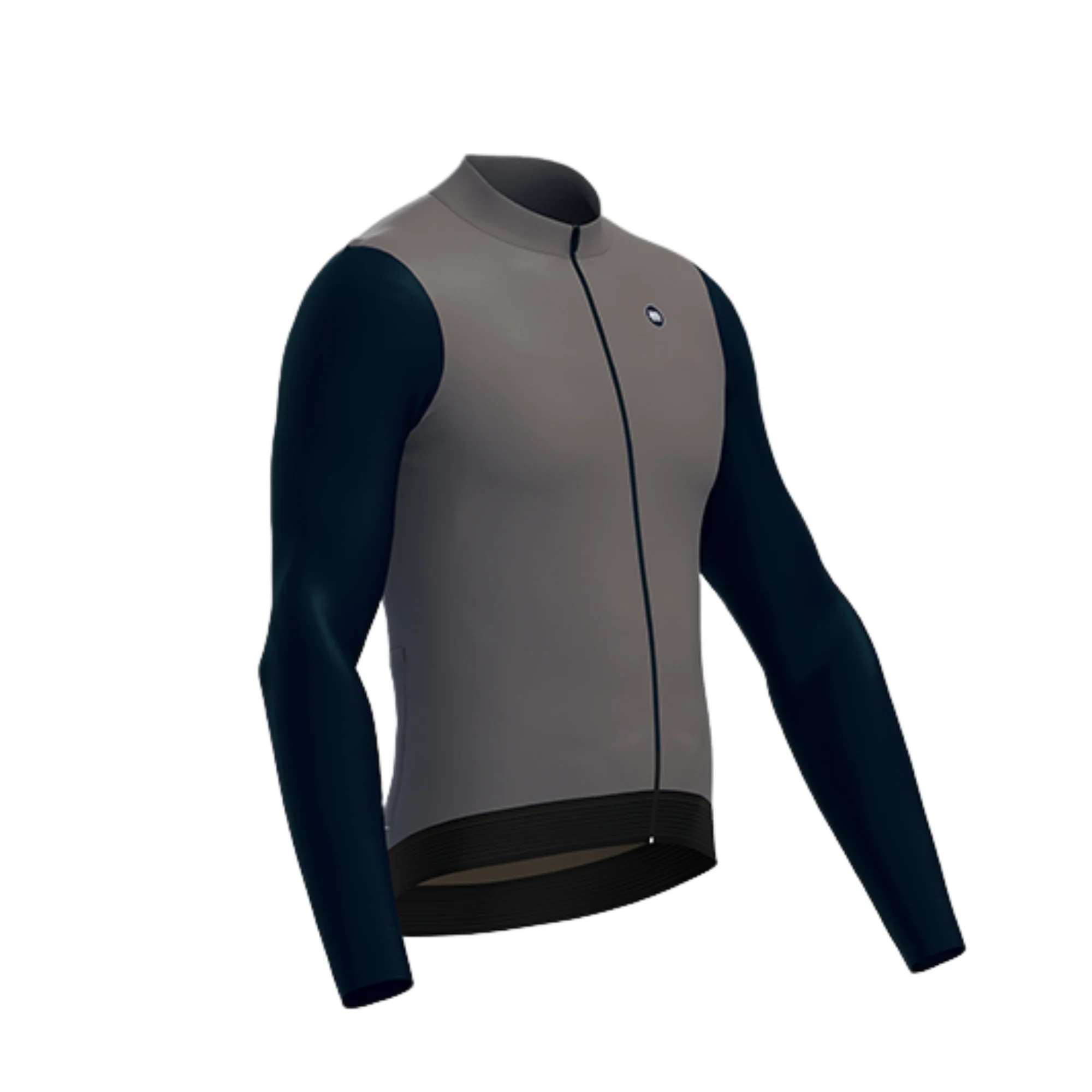 Alitios Men's Cocoa/Navy Long Sleeve Vertos Jersey