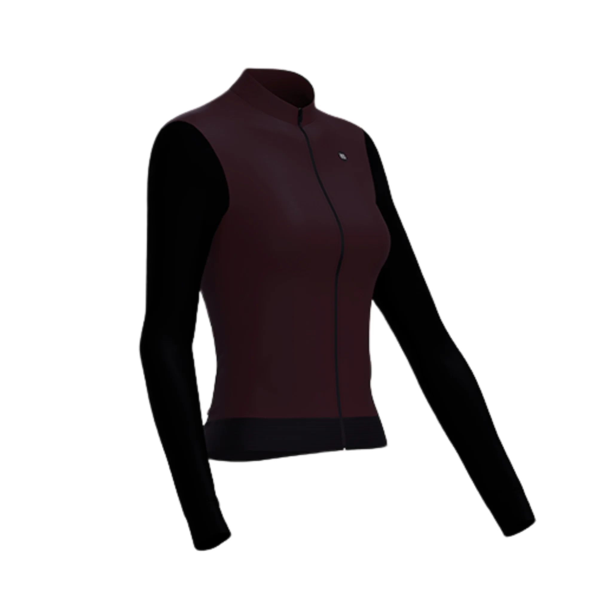 Alitios Women's Burgundy/Black Long Sleeve Vertos Jersey