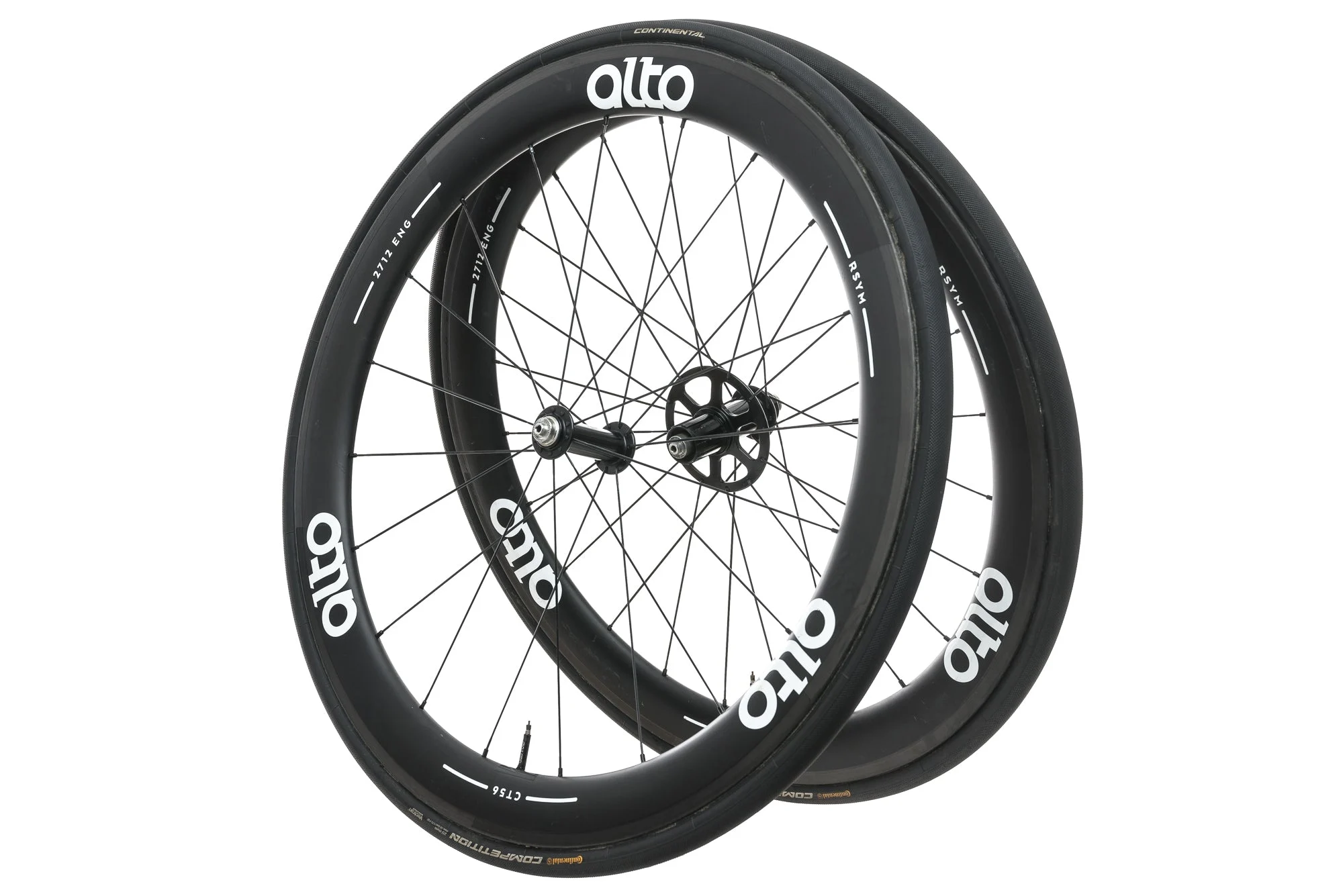 Alto CT56 Carbon Tubular 700c Wheelset