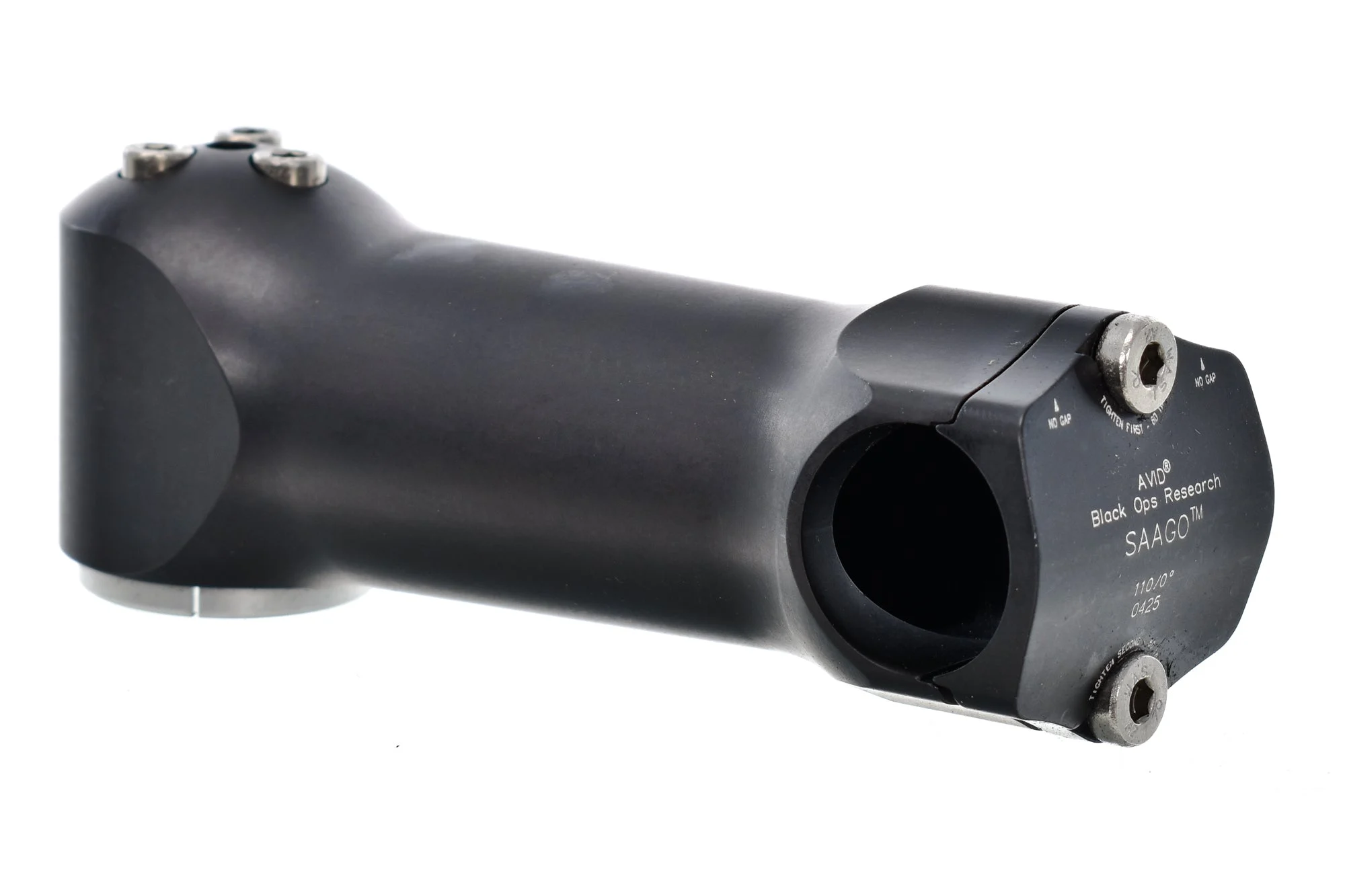 Avid Black Ops Research Saago Stem 25.4mm Clamp 110mm 0 Degree Black