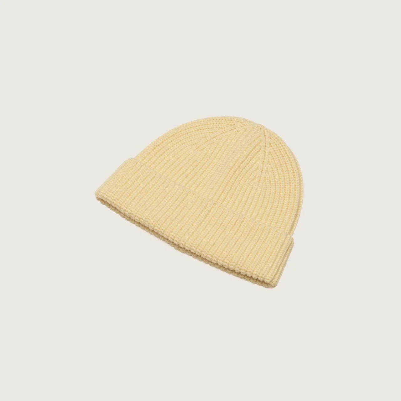 Bambi Custard | Yellow Wool Beanie - final sale