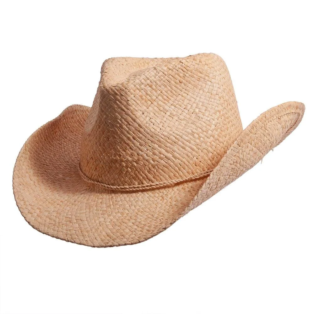 Belle | Mens Natural Straw Cowboy Hat