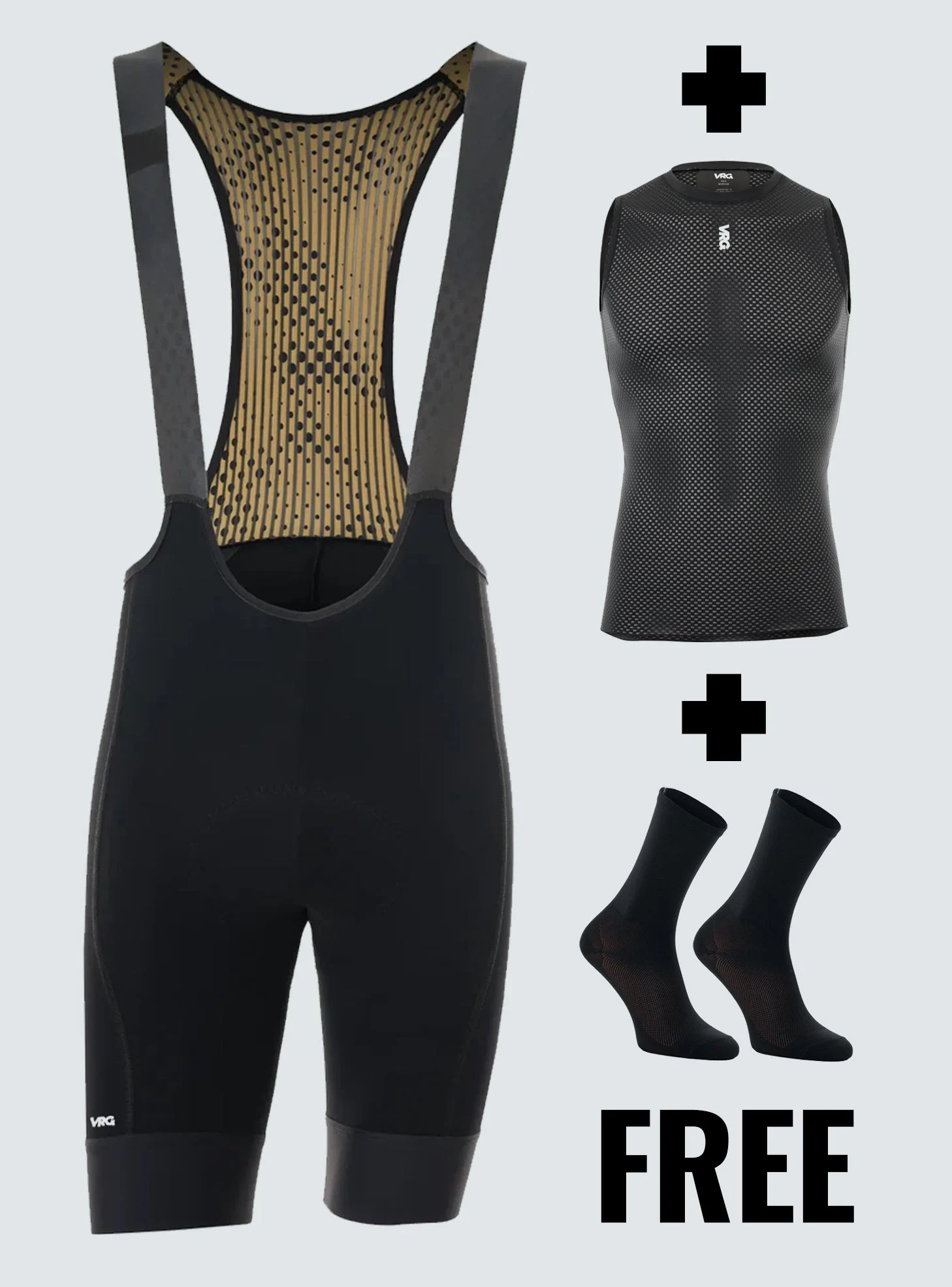 BIB SHORTS WITH FREE BASELAYER & SOCKS - MEN