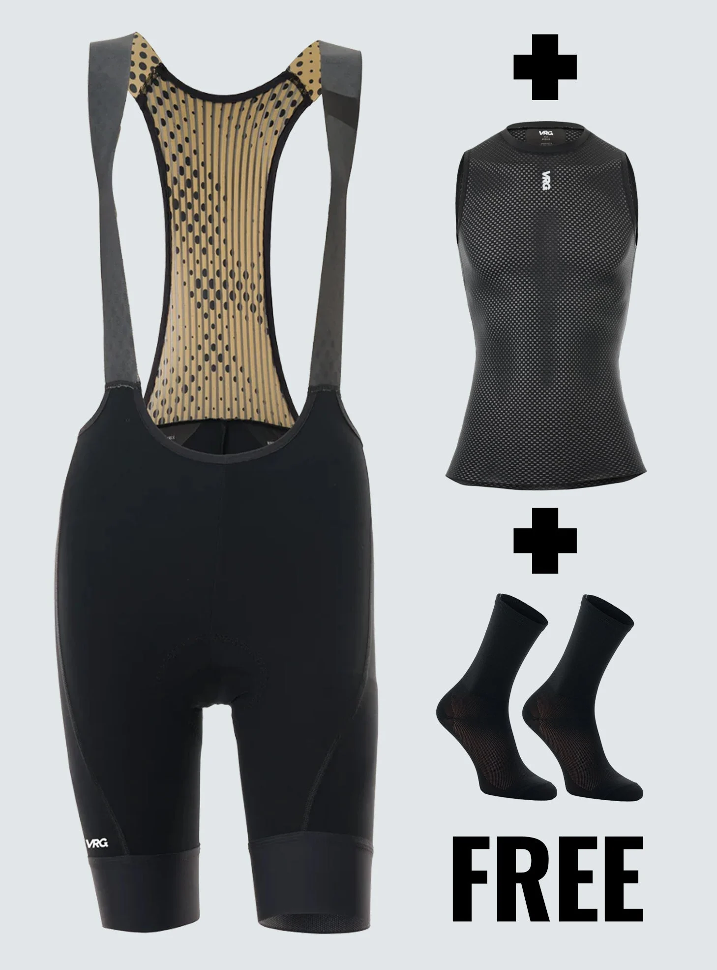 BIB SHORTS WITH FREE BASELAYER & SOCKS - WOMEN