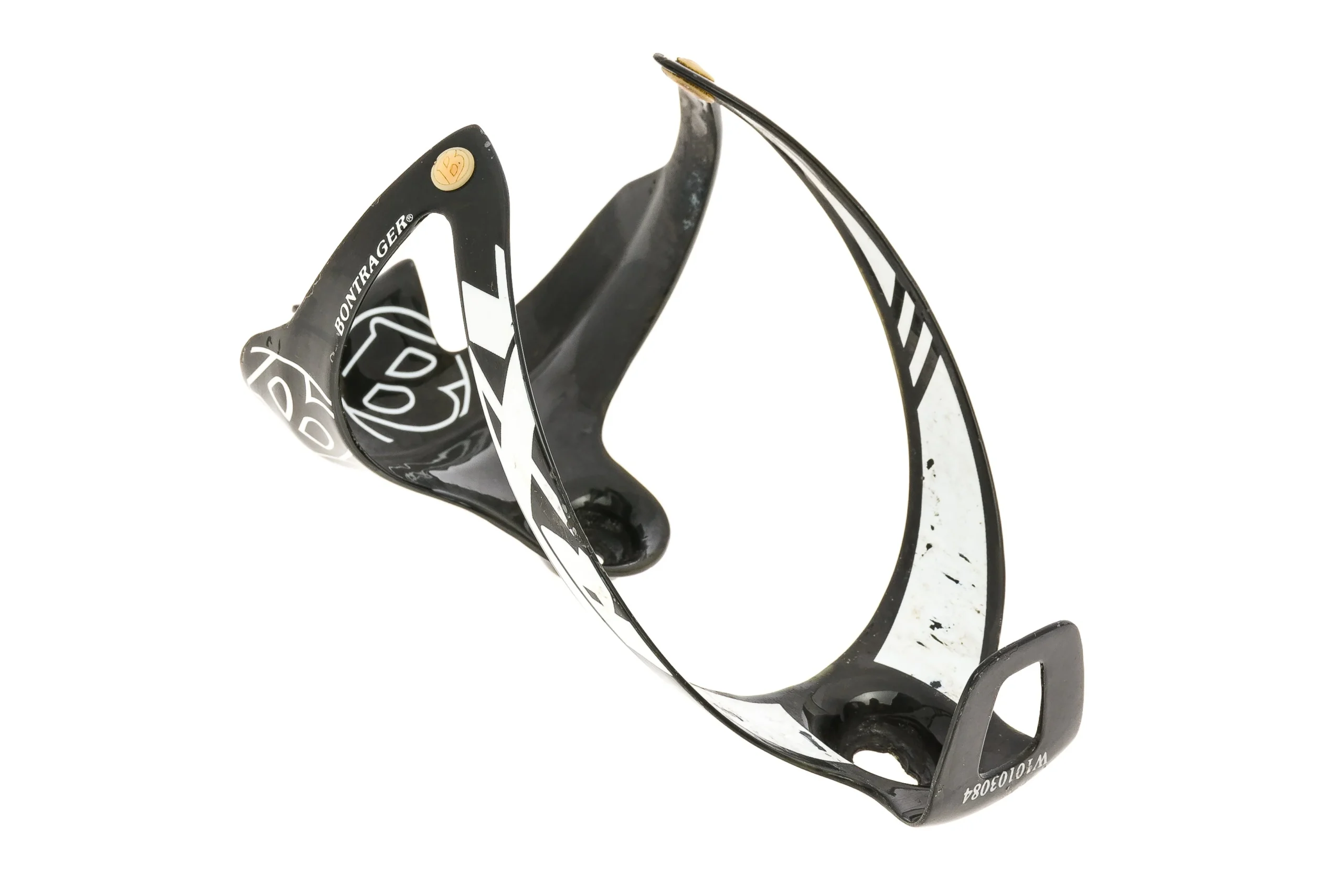 Bontrager RXL Carbon Water Bottle Cage Black/White Gloss