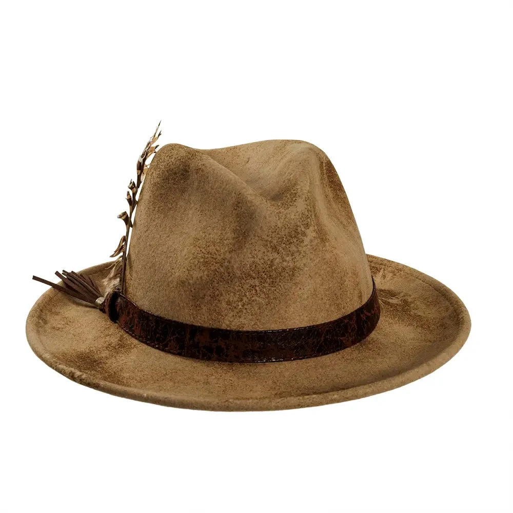 Bootlegger | Mens Ivory Felt Fedora Hat