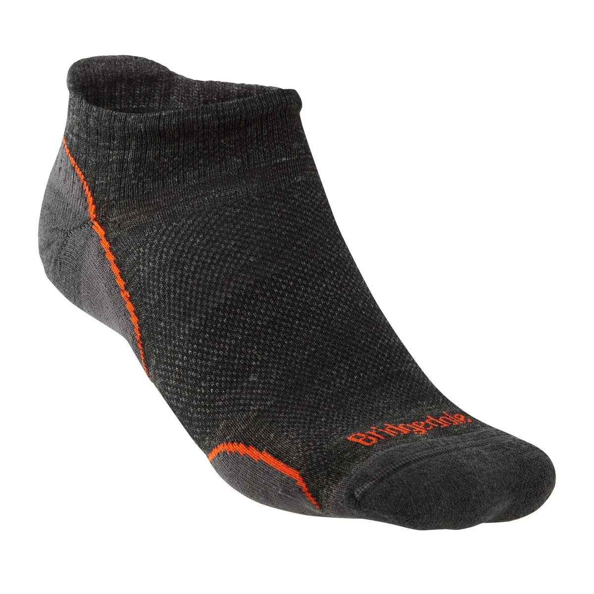 Bridgedale Men's HIKE T2 MERINO PERFORMANCE Low Socks - Dark Grey/Orange