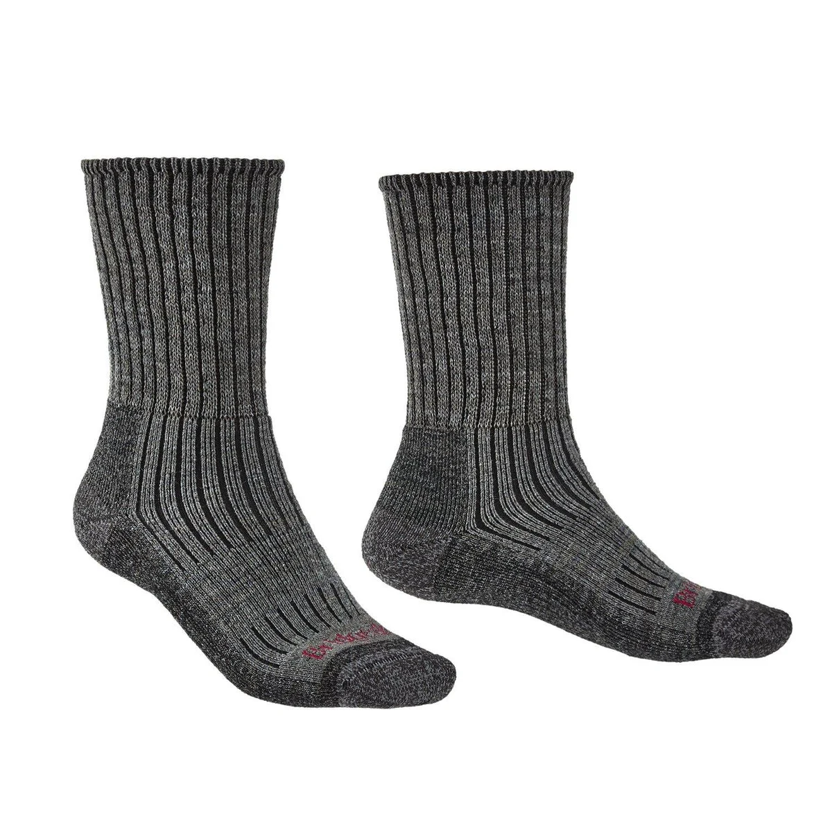 Bridgedale MERINO HIKE Comfort Socks (Midweight Charcoal)