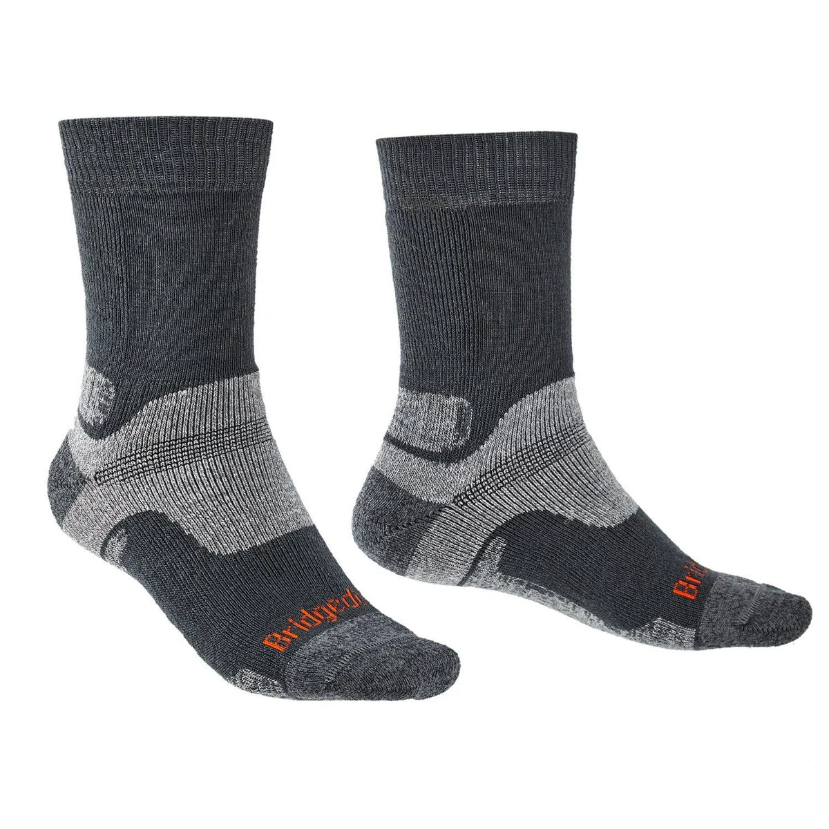 Bridgedale MERINO Performance HIKE Socks (Midweight Gunmetal)