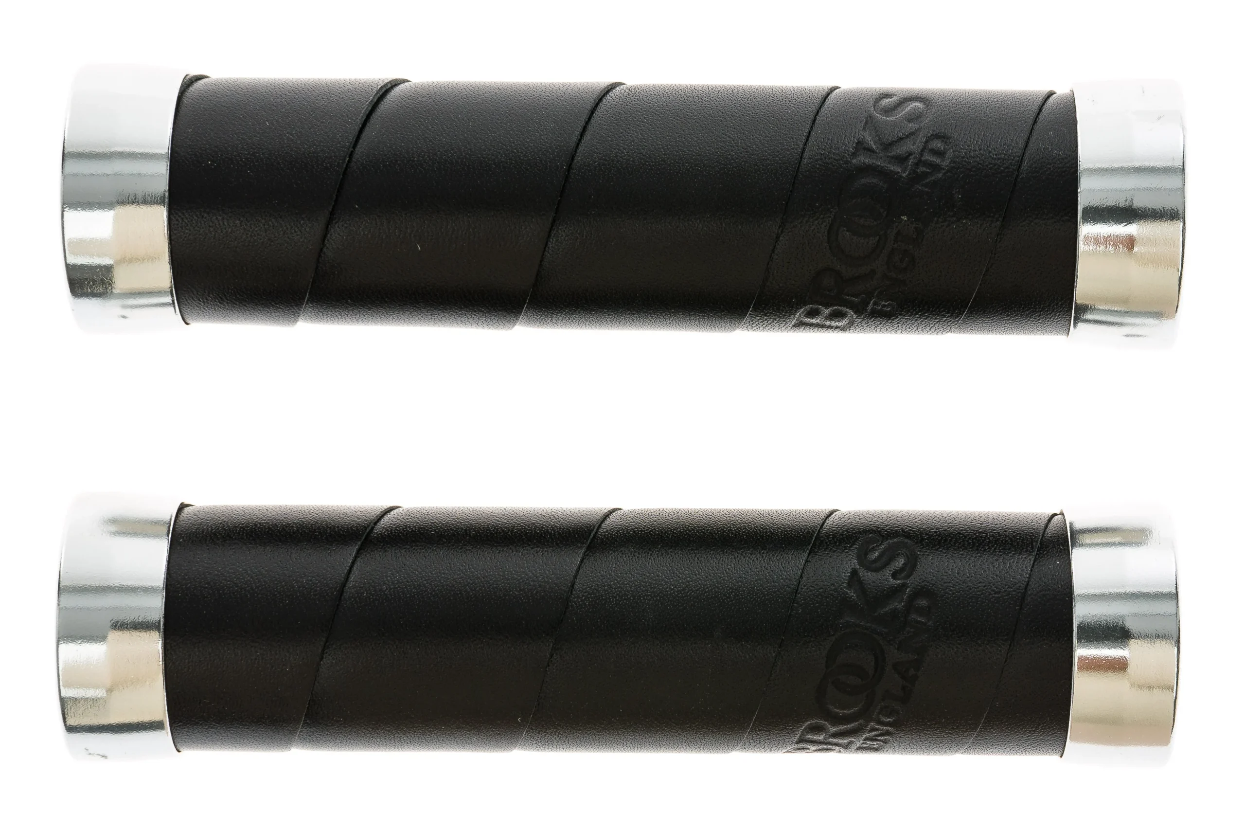 Brooks Slender Leather Grips 130mm Black