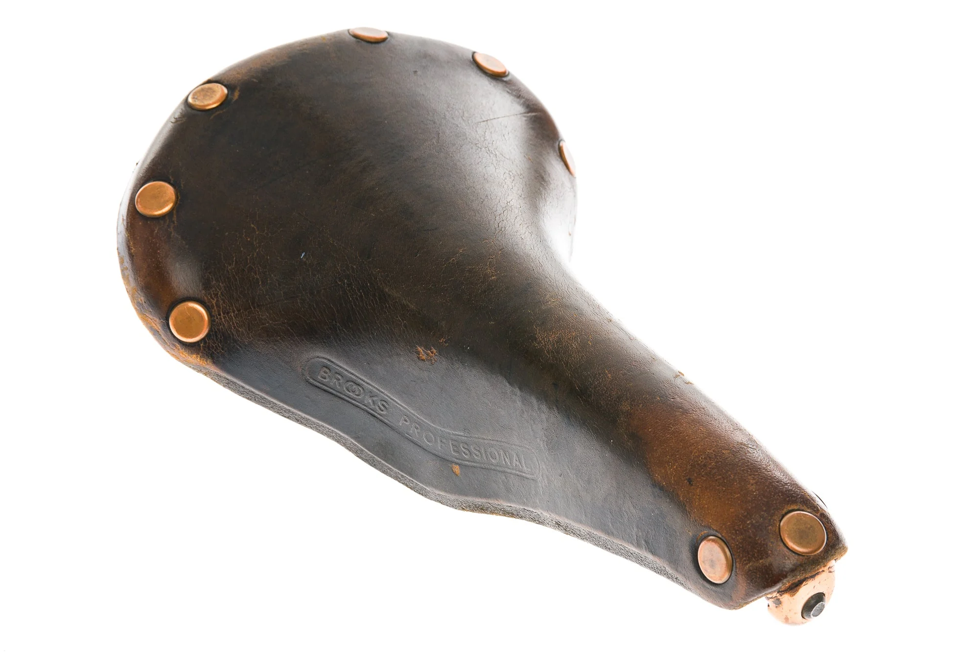 Brooks Team Professional Leather Saddle 160mm Steel Rails Brown