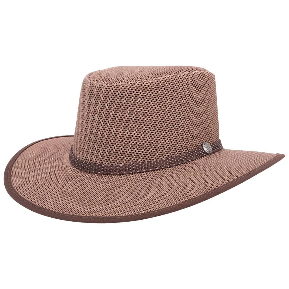 Cabana | Mens Walnut Breathable Wide Brim Sun Hat