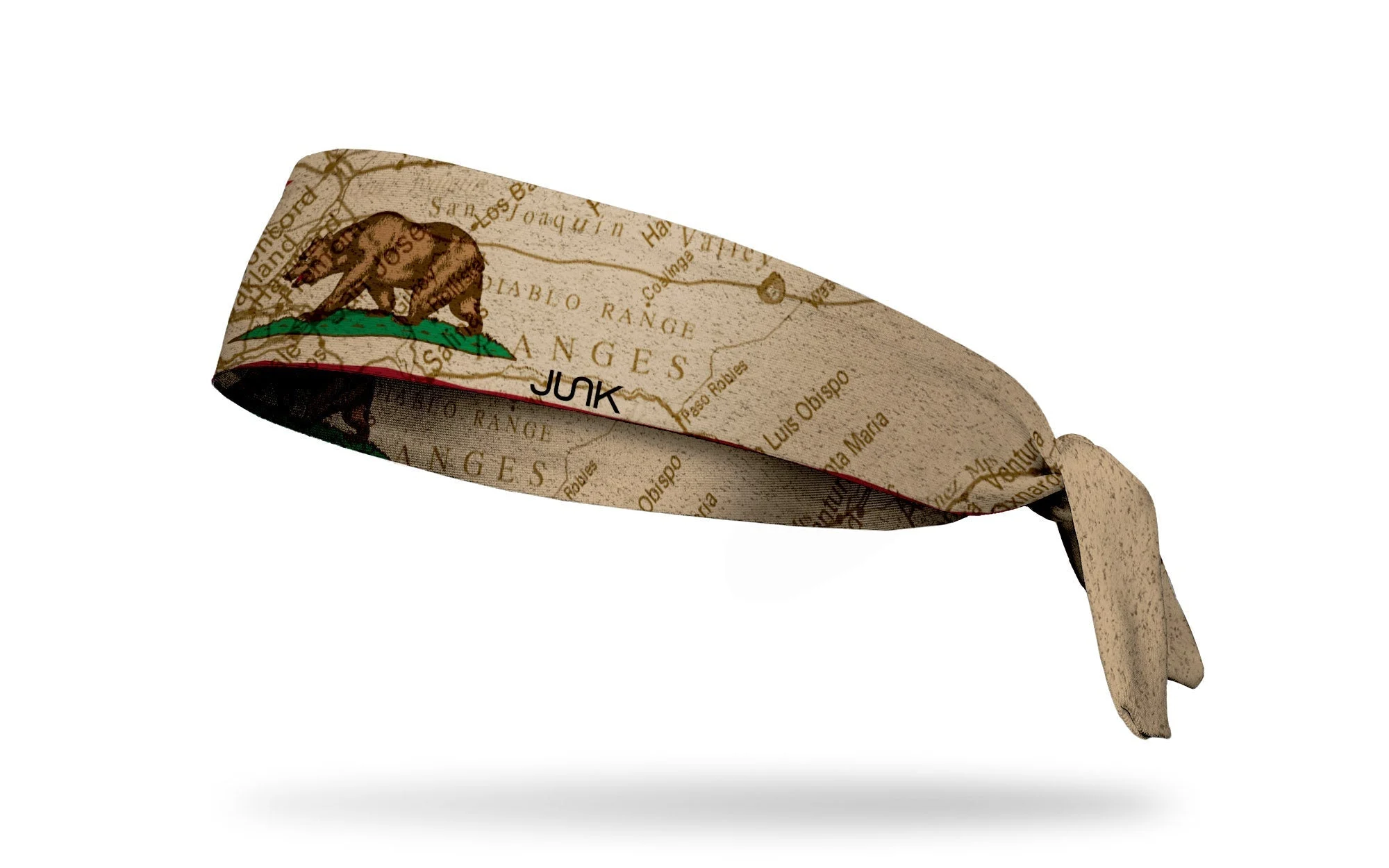 California State Flag Map Tie Headband