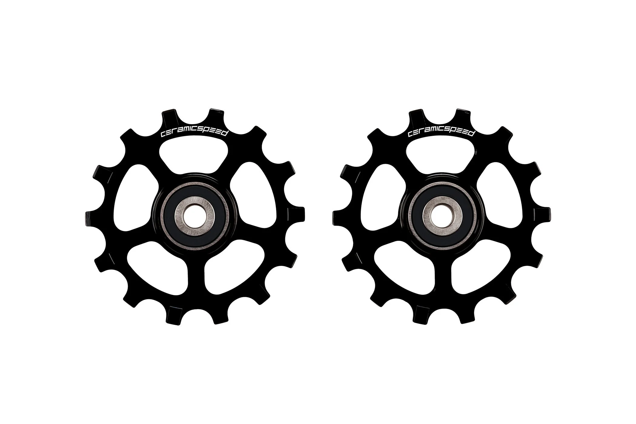 CeramicSpeed Coated Pulley Wheels for Shimano XT/XTR 12 Speed Black
