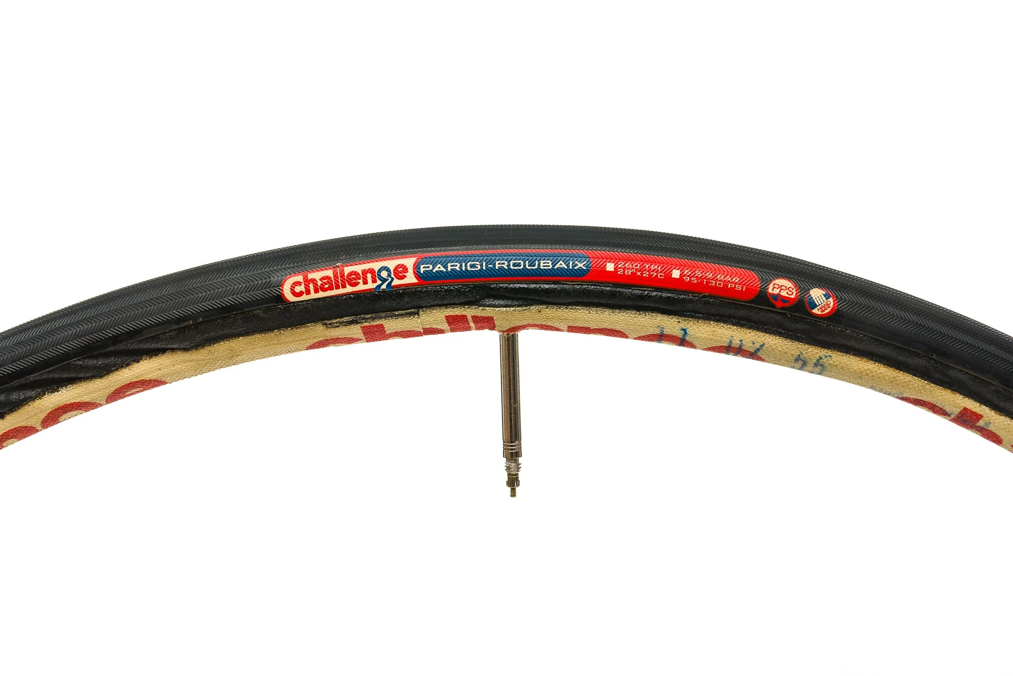 Challenge Paris Roubaix Tire 700c x 27mm Tubular Black