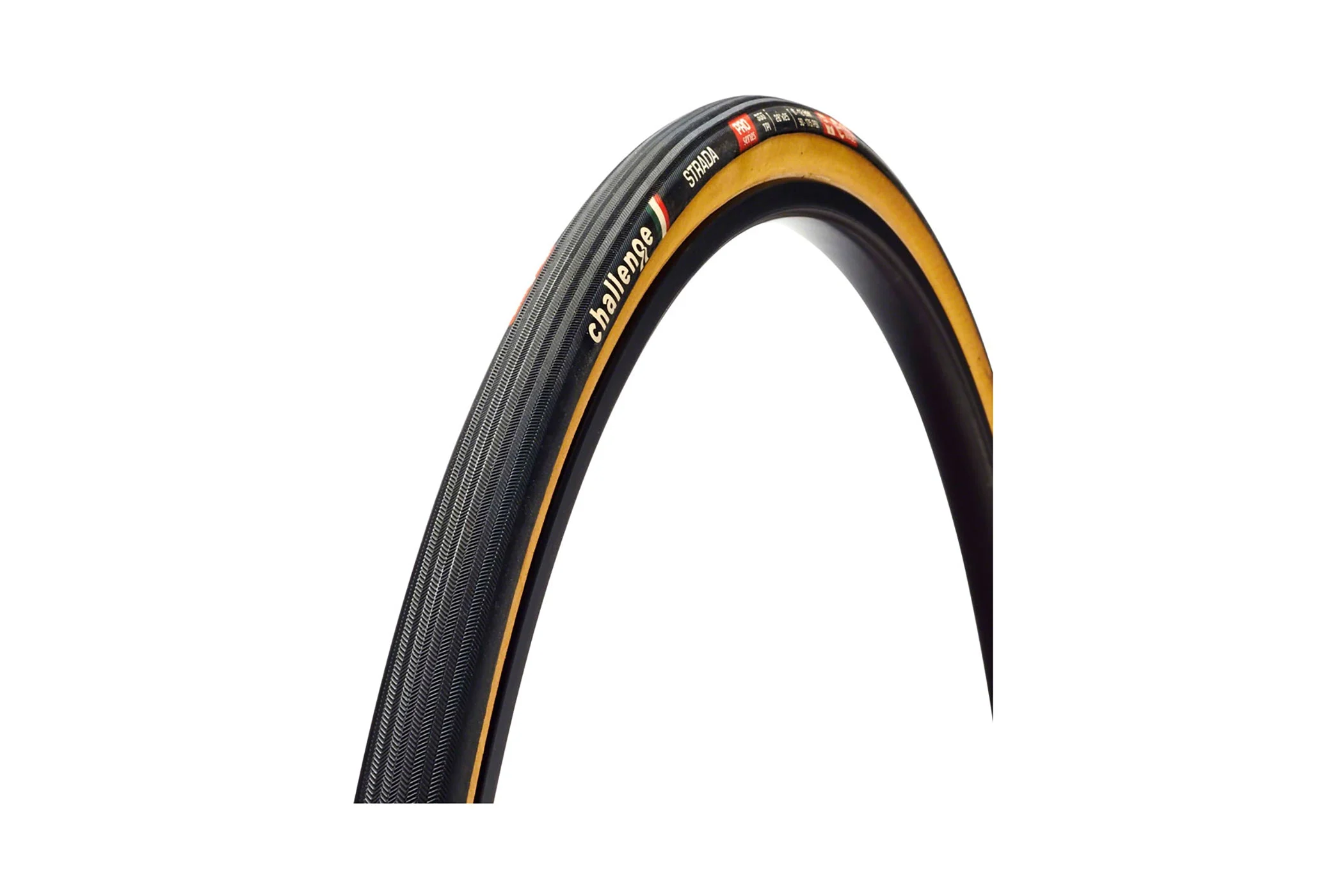 Challenge Strada Pro Handmade Tire 700c 300 TPI Clincher Black/Tan