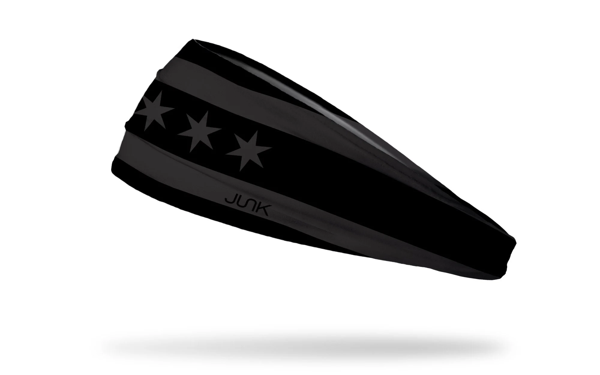 Chicago Flag Black and Charcoal Big Bang Lite Headband