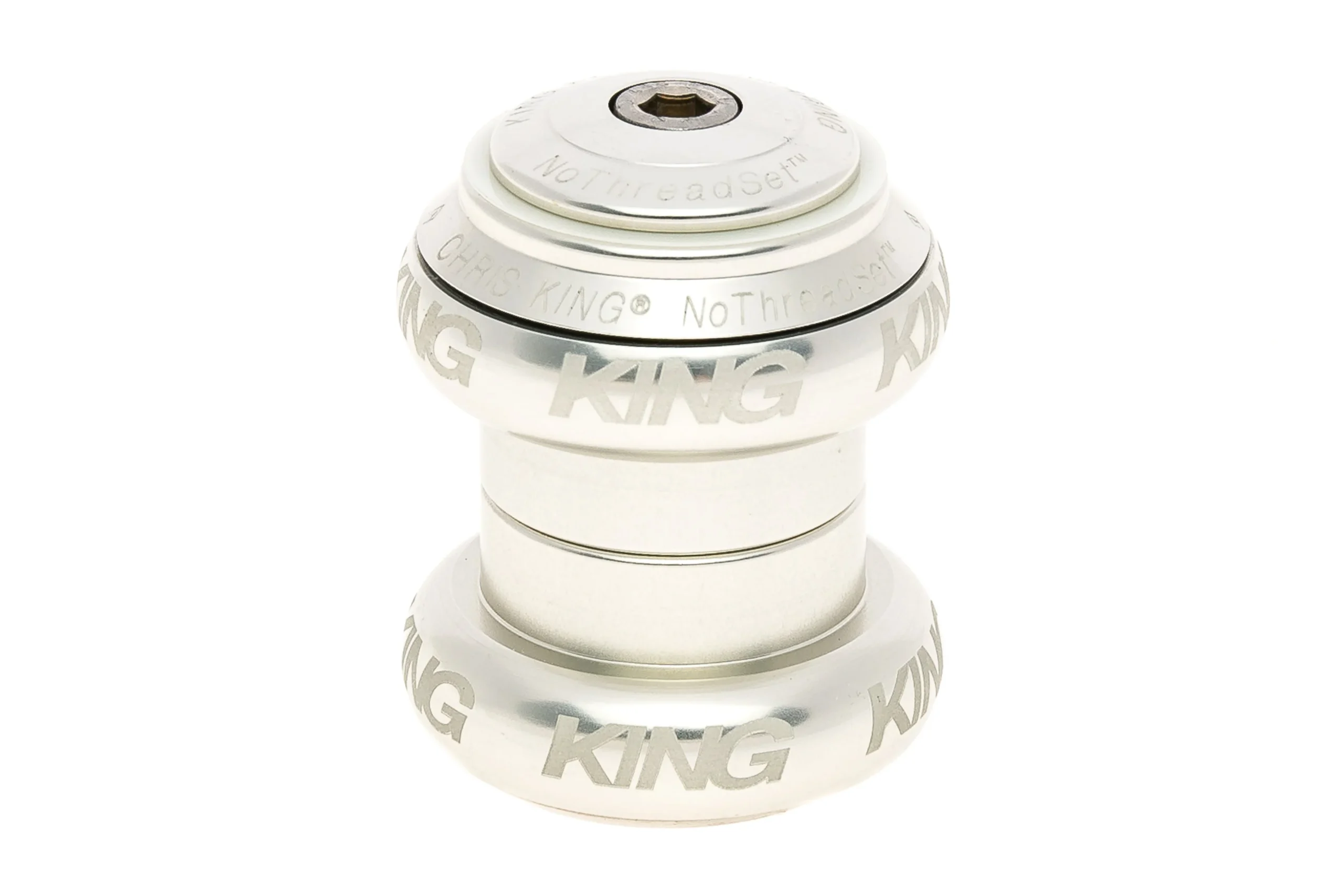 Chris King NoThreadSet Headset 1" Silver Sotto Voce