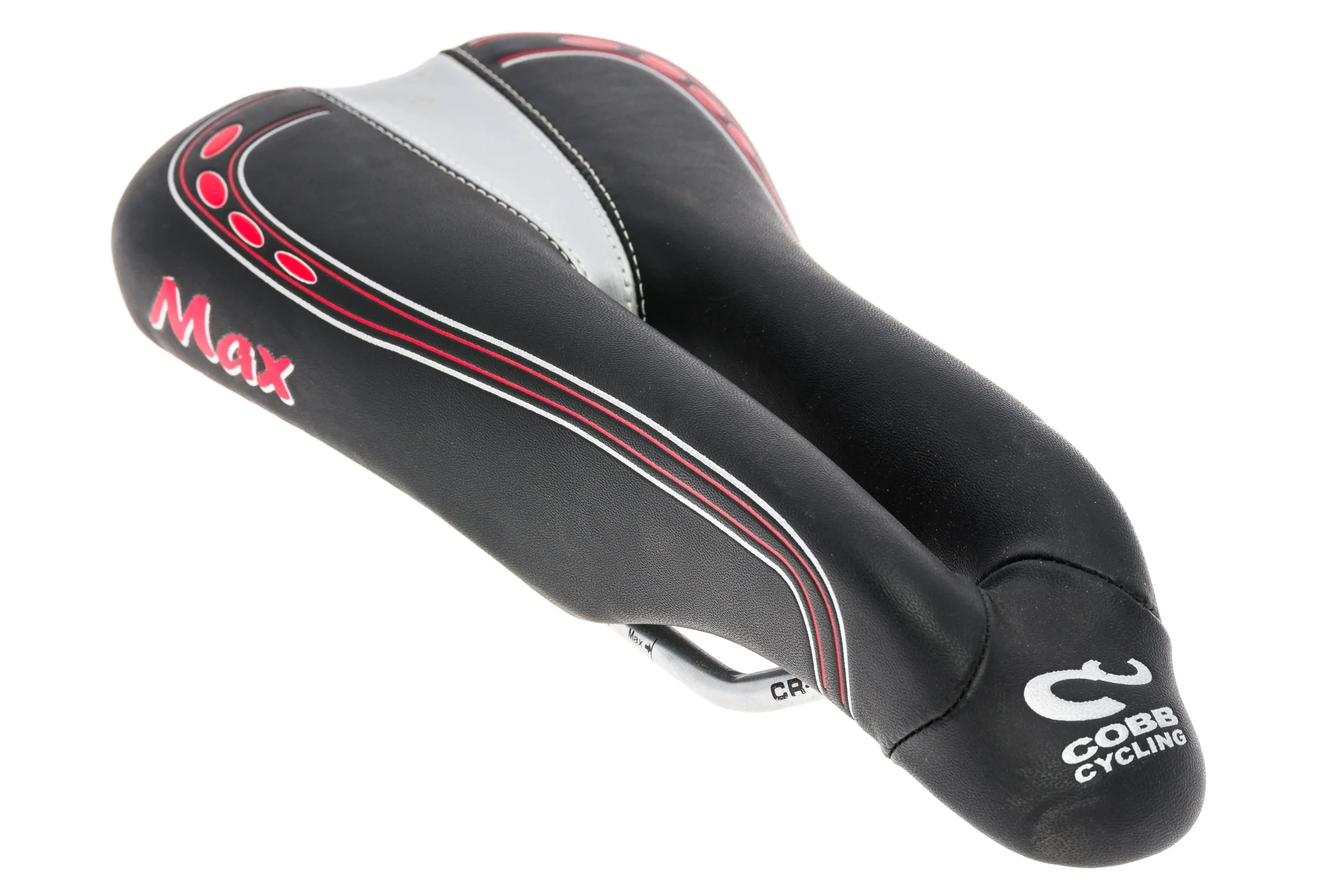 Cobb Max Saddle 130mm Cr-Mo Rails Black/Silver