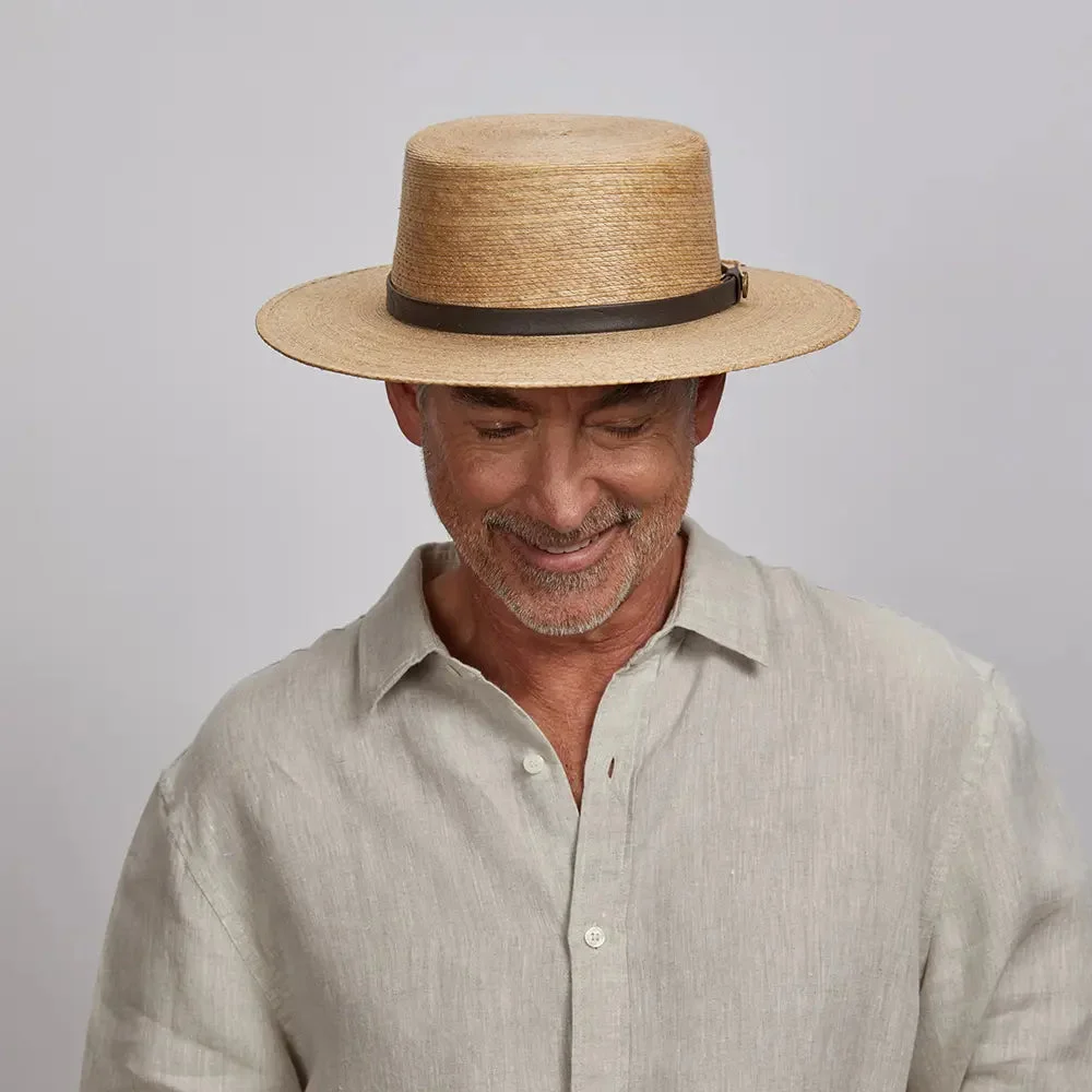 Cozumel | Mens Palm Wide Brim Straw Sun Hat