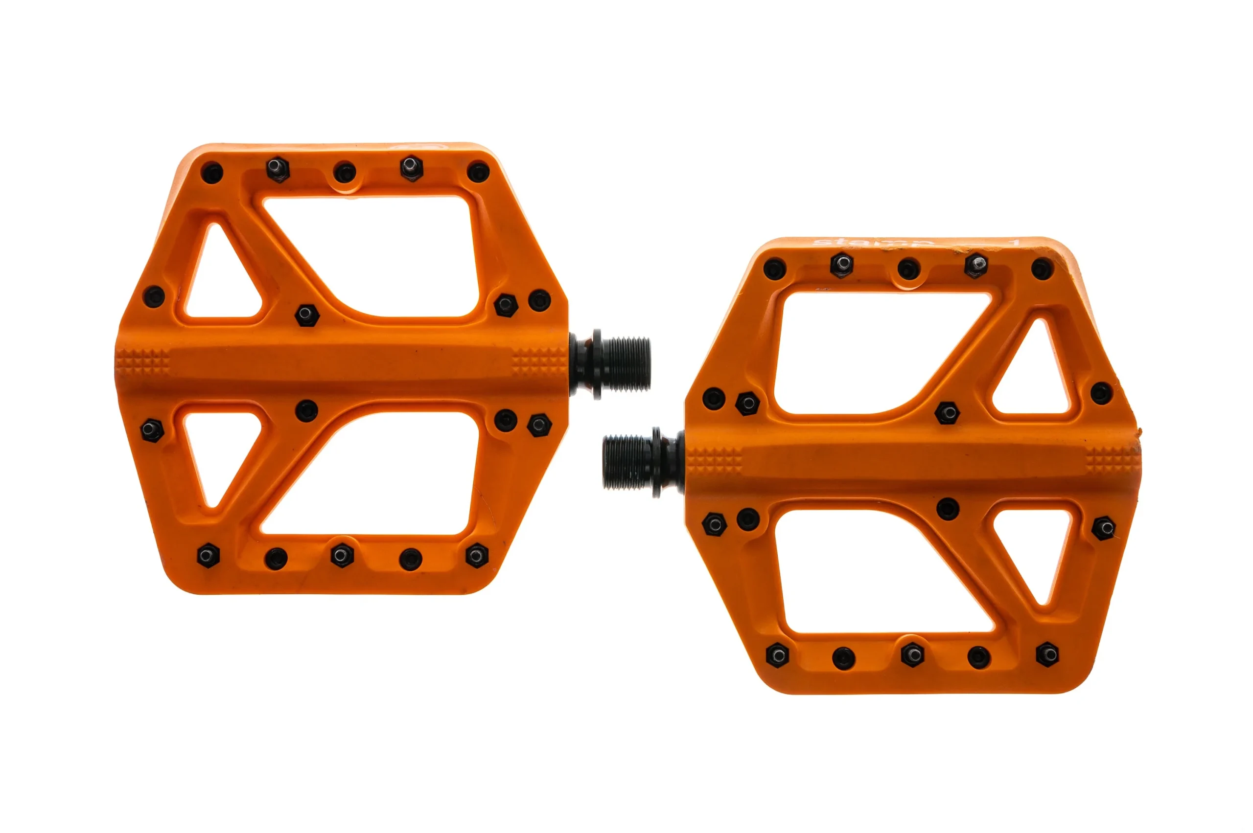 Crank Brothers Stamp 1 Large Pedals Platform Orange