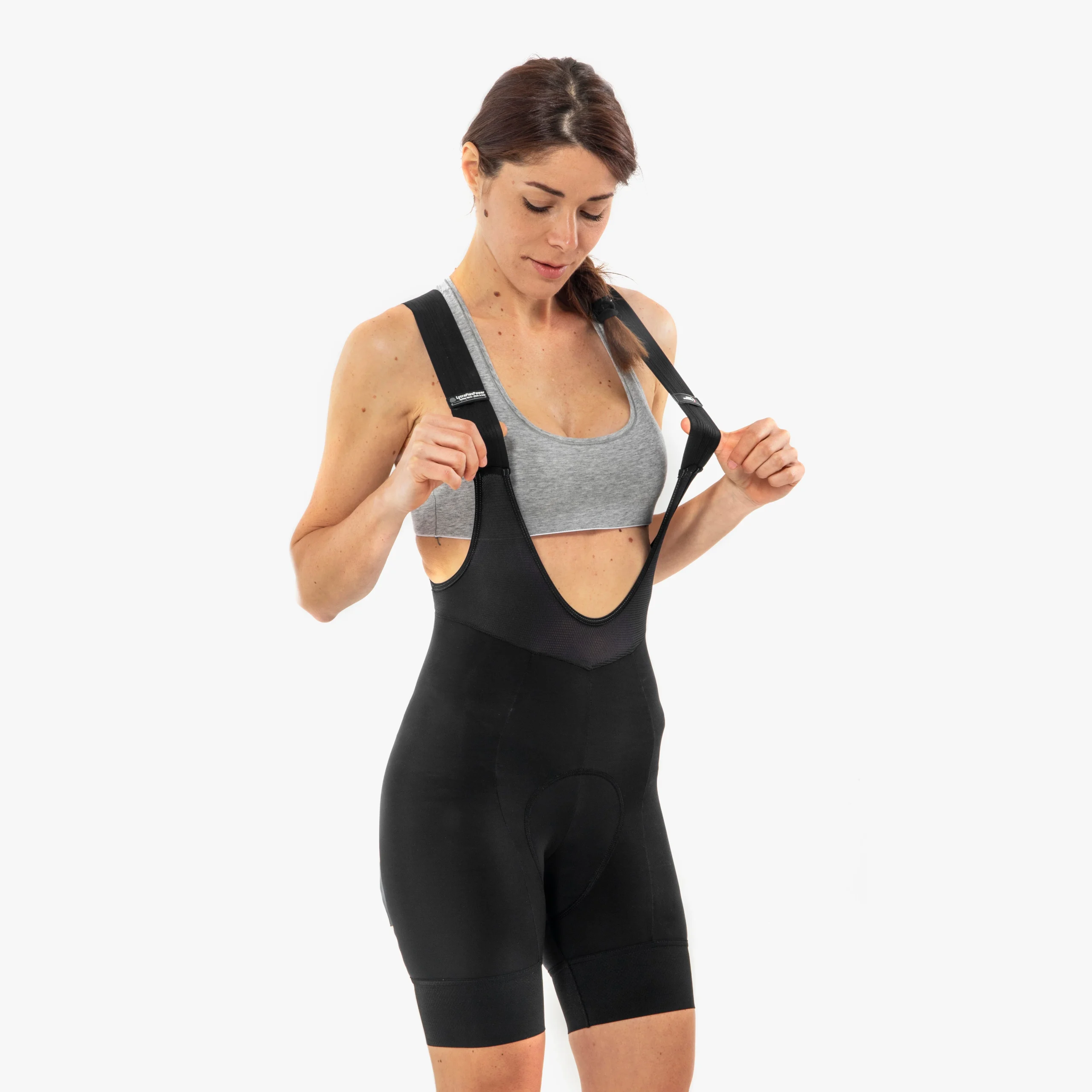 Culotes de ciclismo con tirantes para mujer