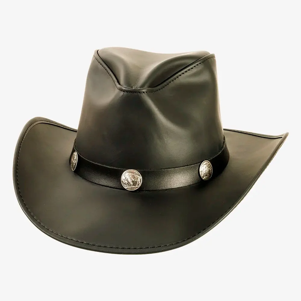Cyclone | Mens Blackstone Leather Cowboy Hat